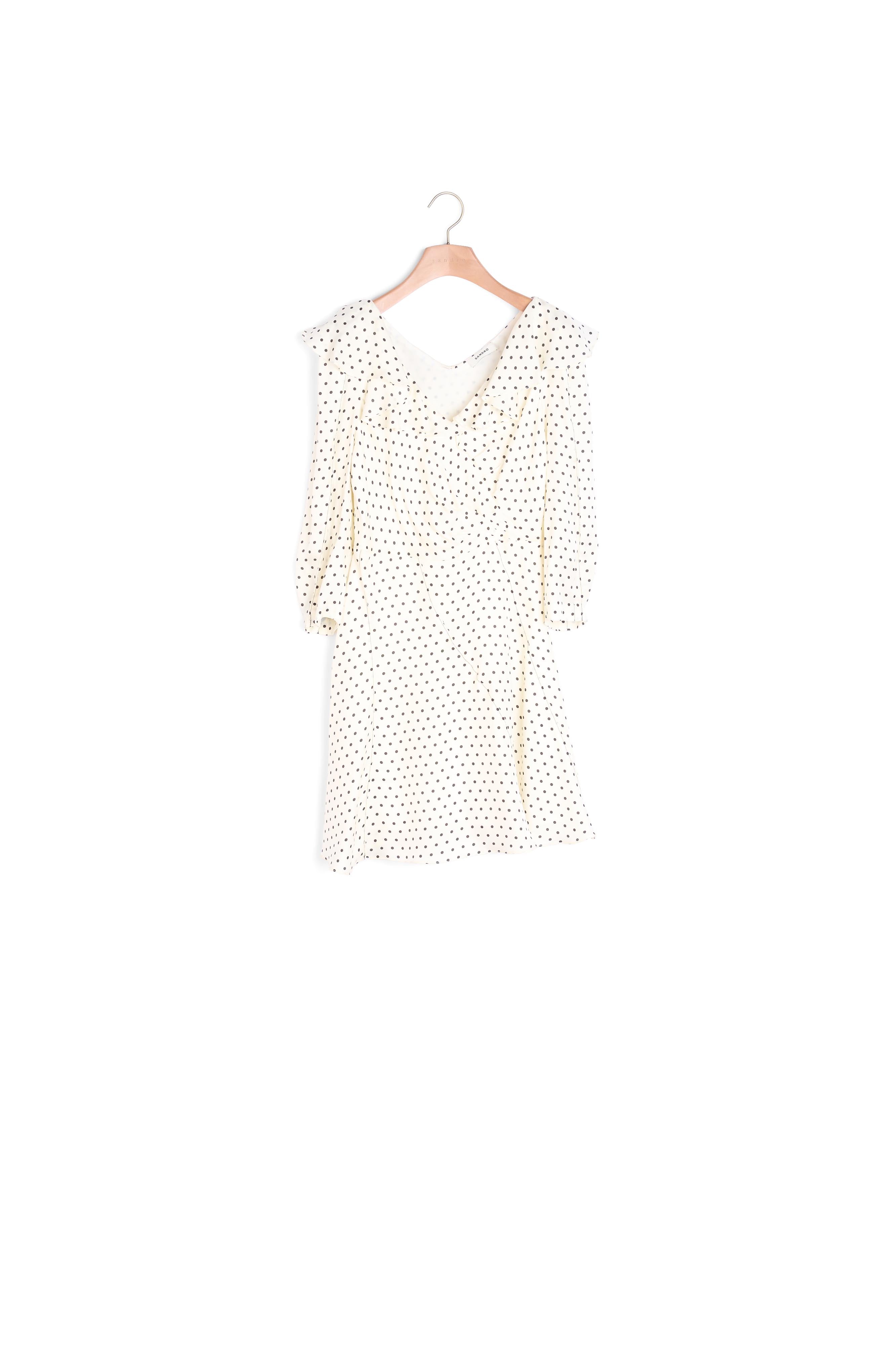 Robe courte à imprimé pois Sandro seconde main