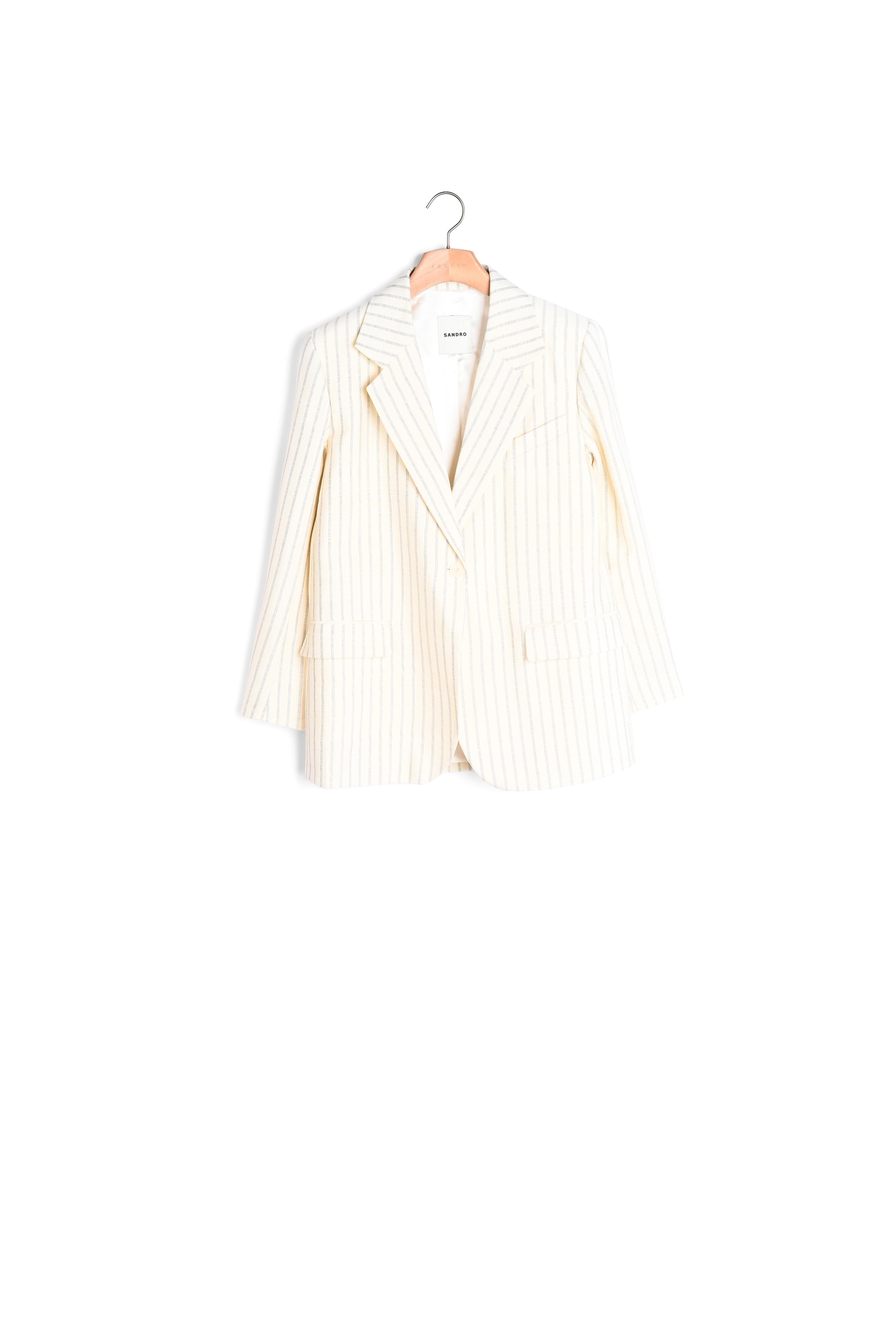 Veste de tailleur rayée Sandro seconde main