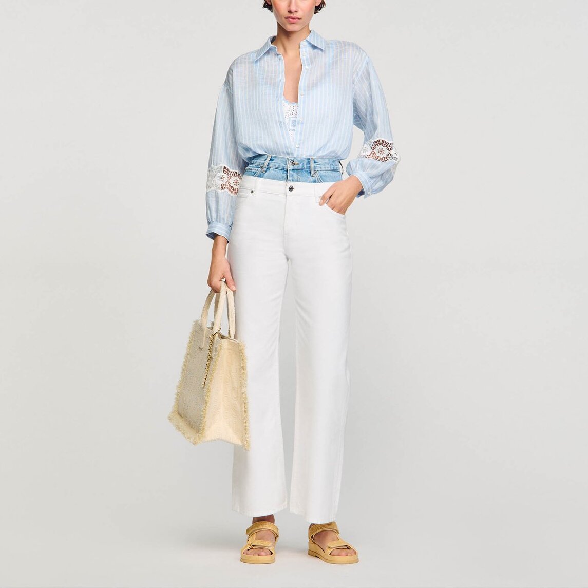 Chemise à rayures Sandro seconde main