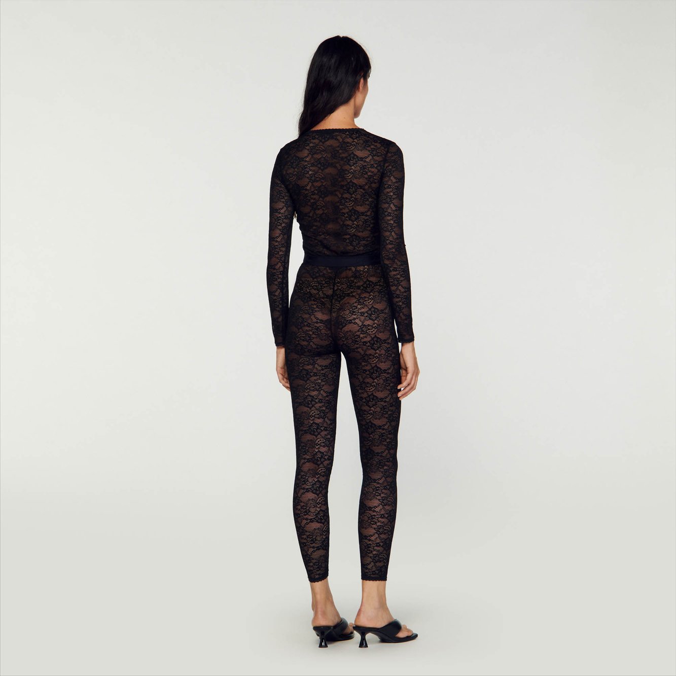 Legging en dentelle Sandro seconde main