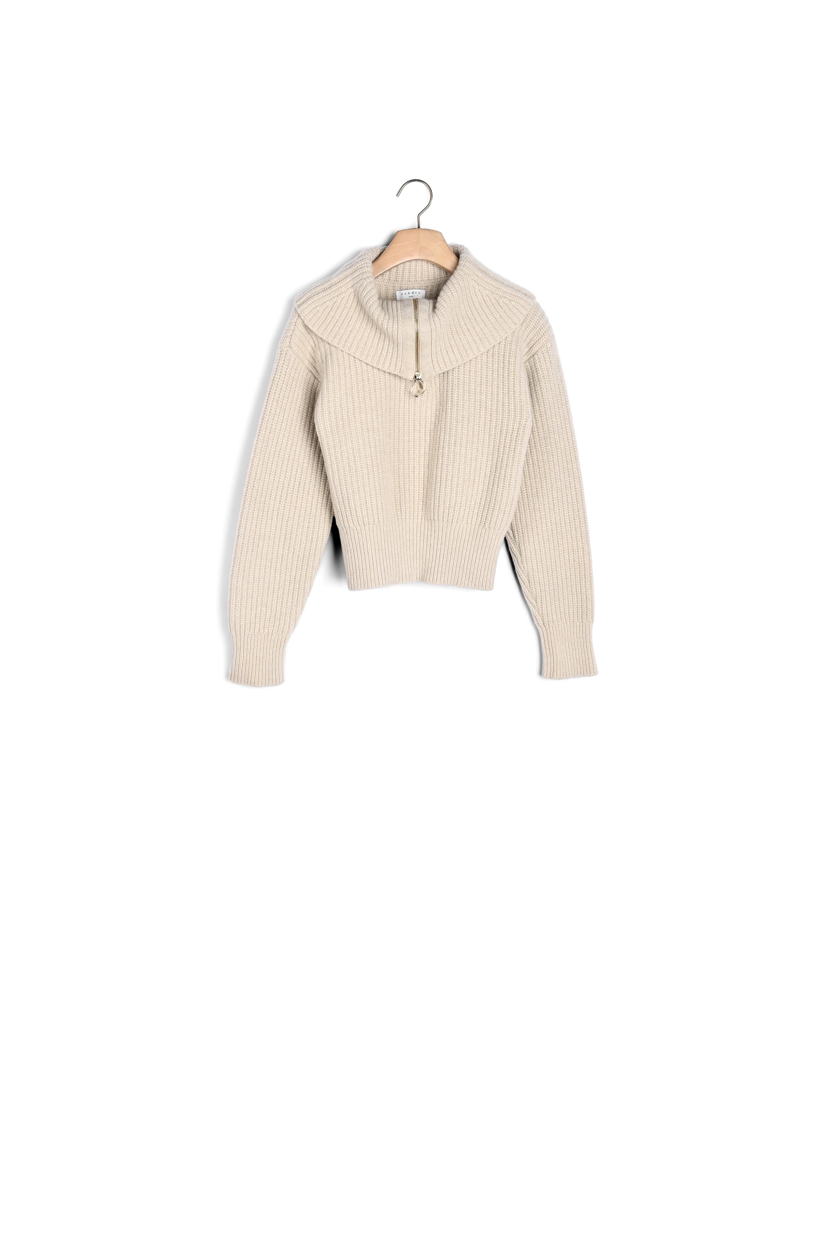 Pull camionneur à col oversize Sandro seconde main