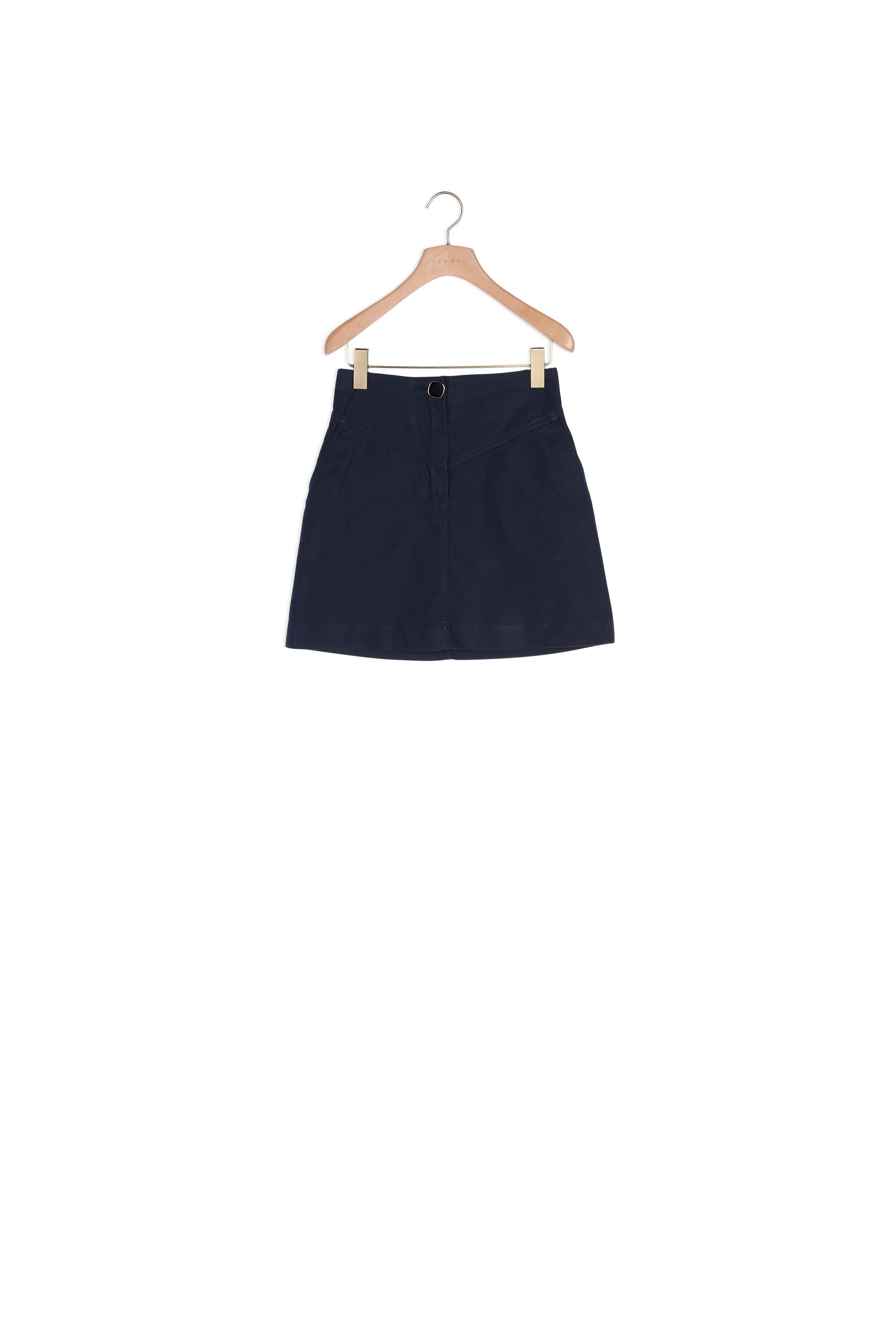 Jupe trapèze avec un bouton bijou Sandro seconde main