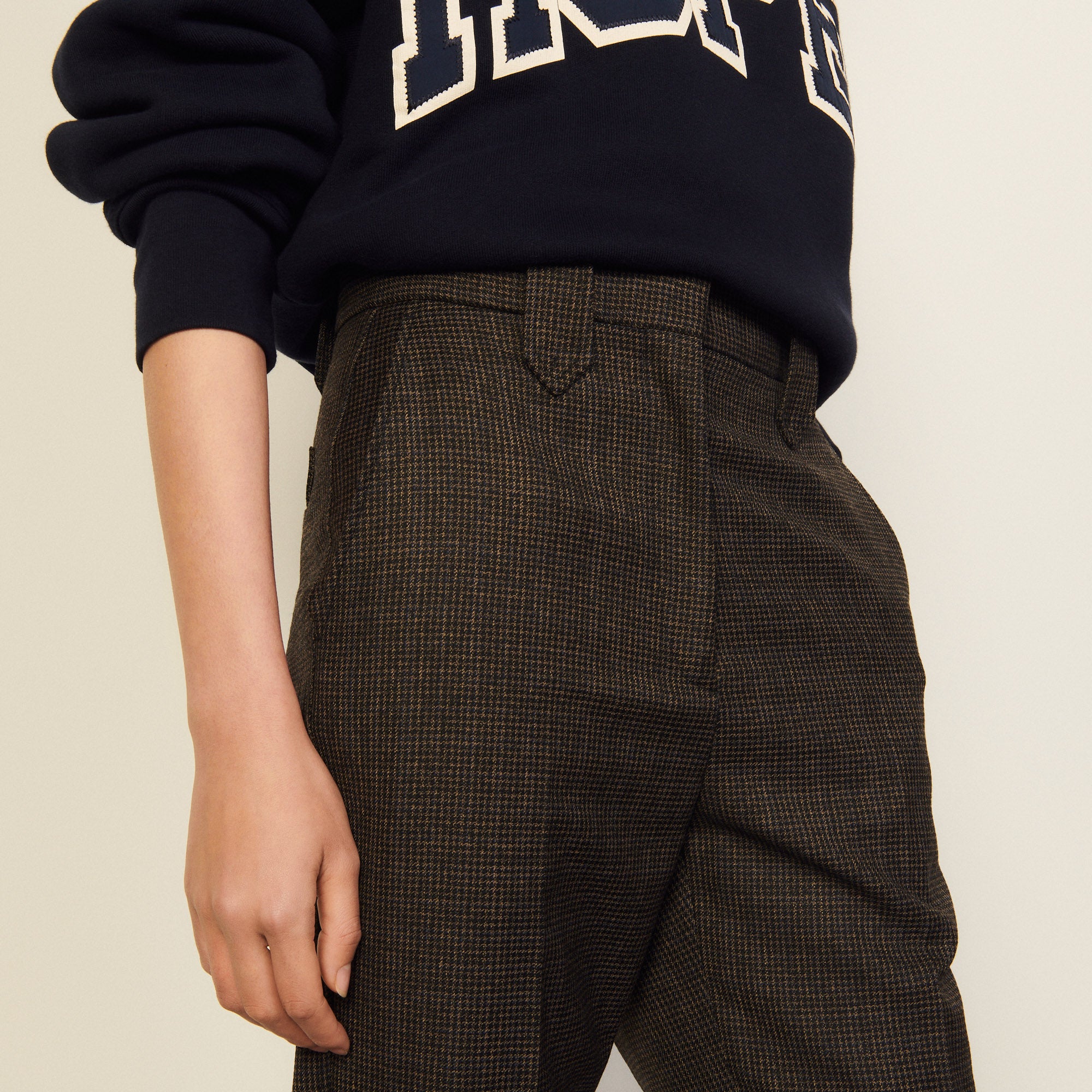 Pantalon Beige / Bleu Sandro seconde main