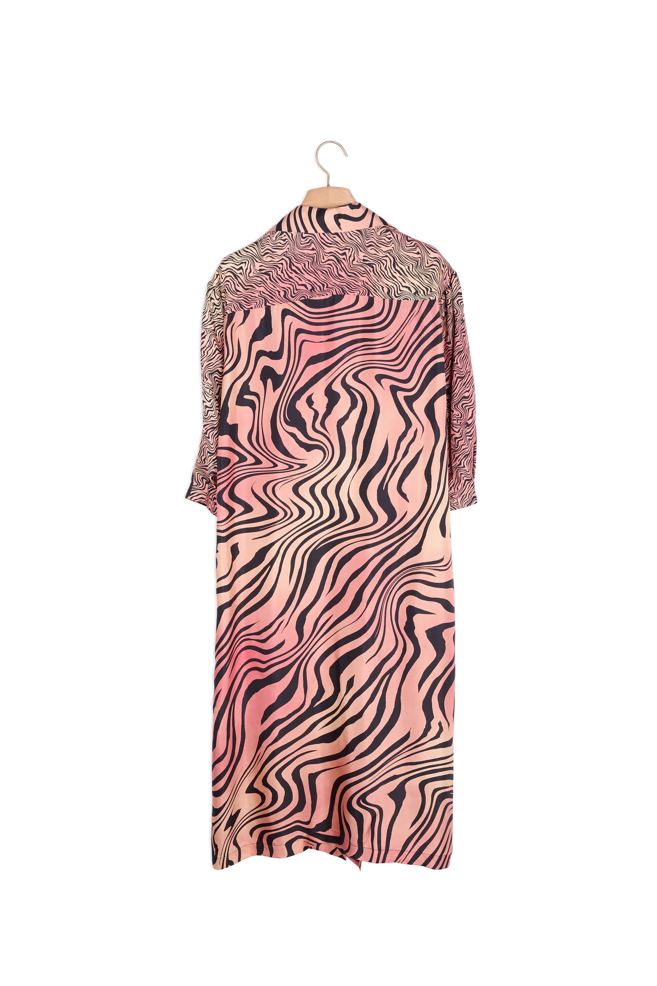 Robe longue imprimée en soie Sandro seconde main