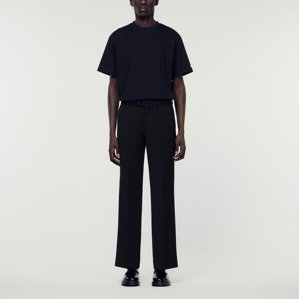 Pantalon en laine mélangée Sandro seconde main