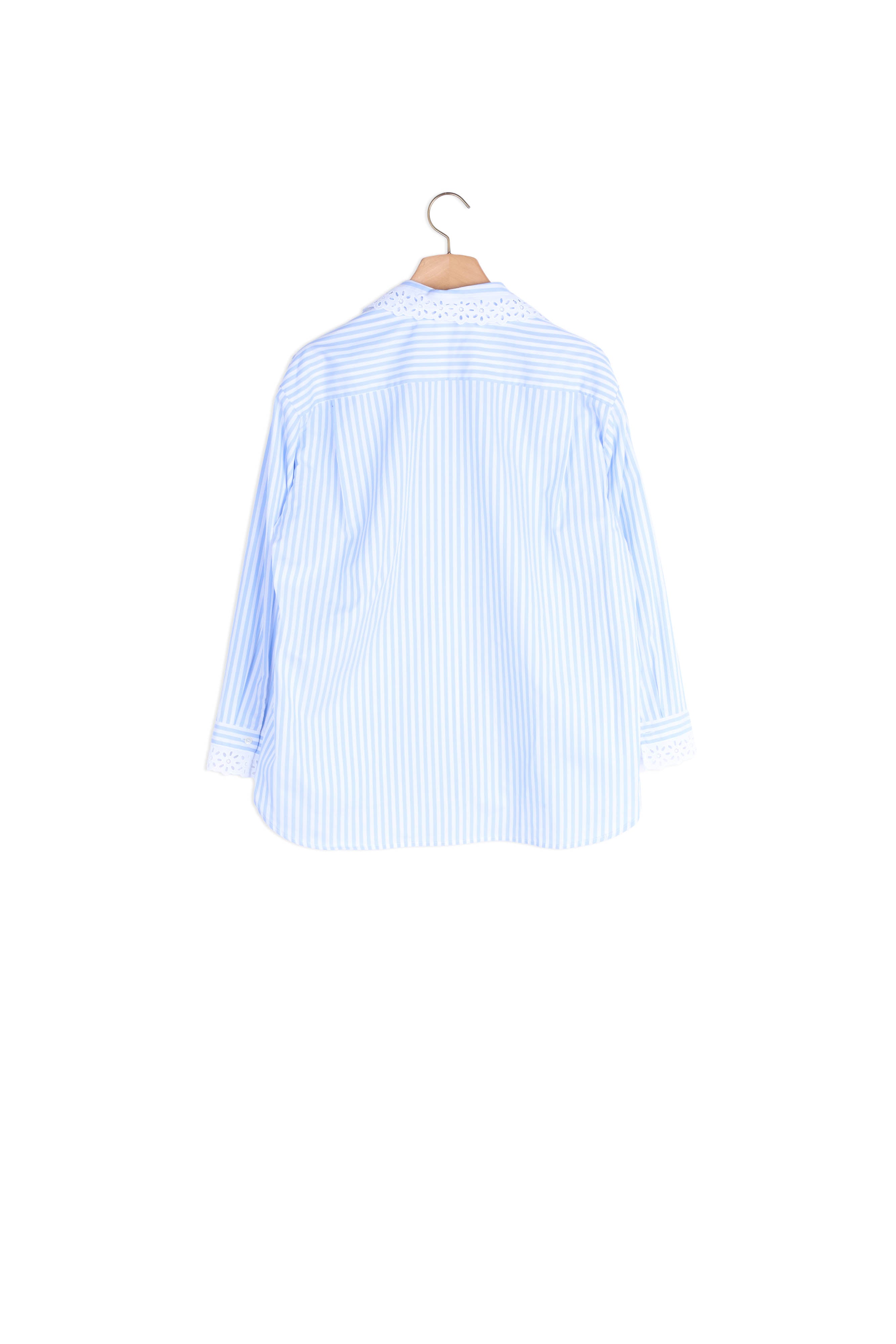 Chemise oversize en popeline rayée Sandro seconde main