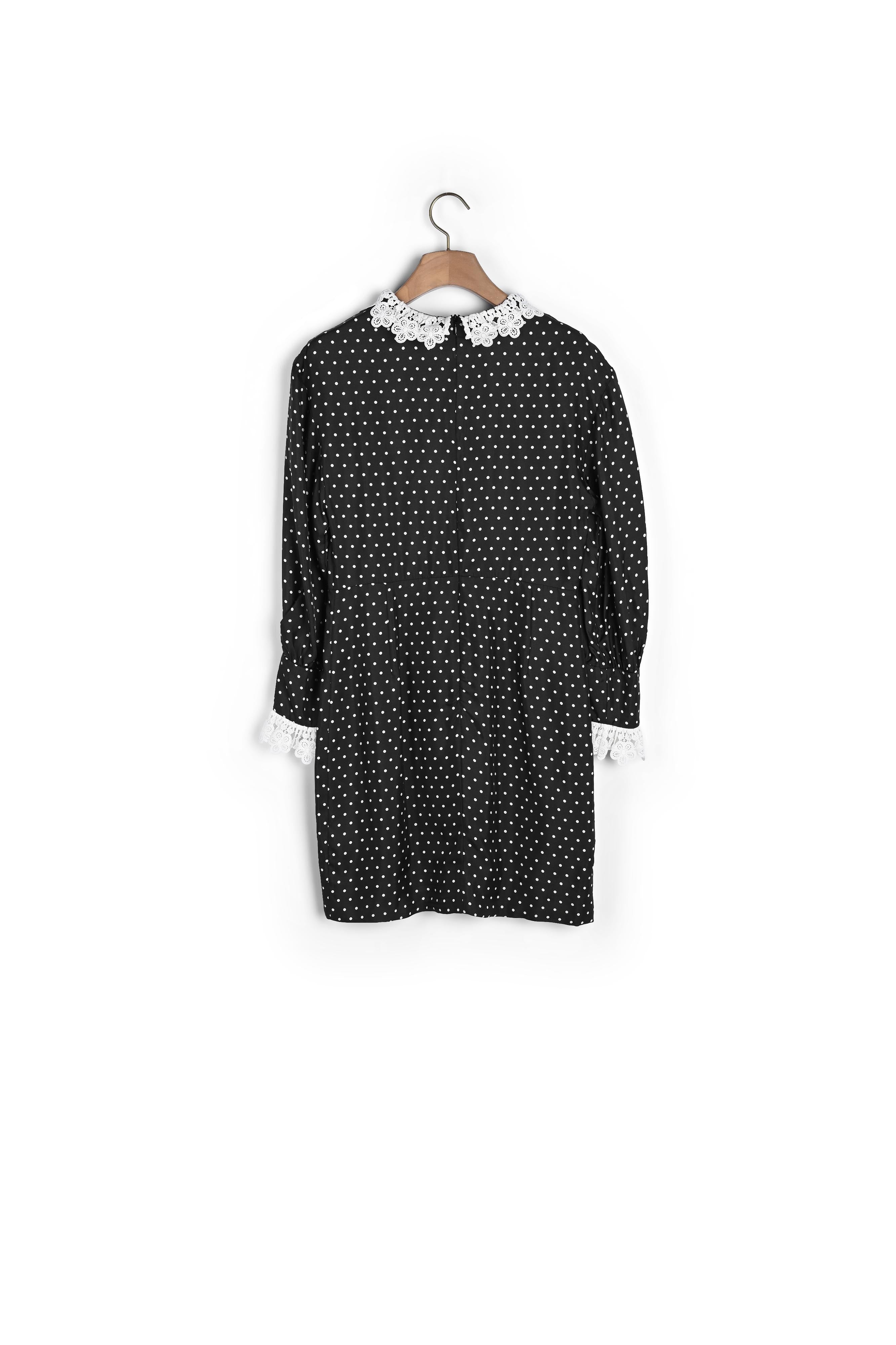 Robe courte fluide à imprimé pois Sandro seconde main