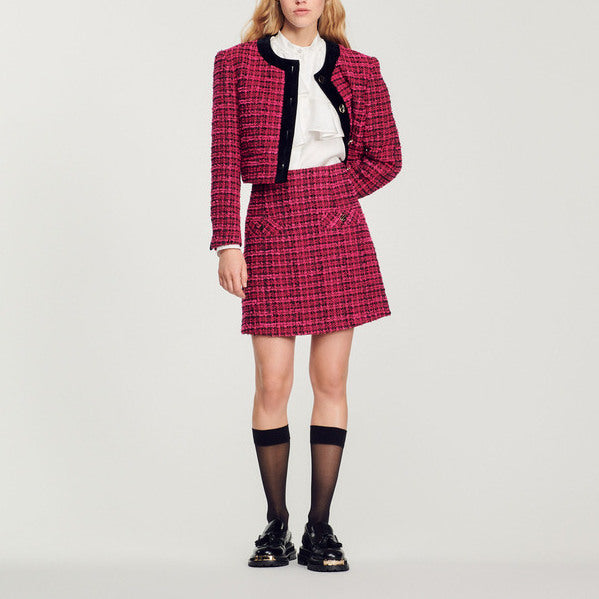 Jupe courte en tweed Sandro seconde main