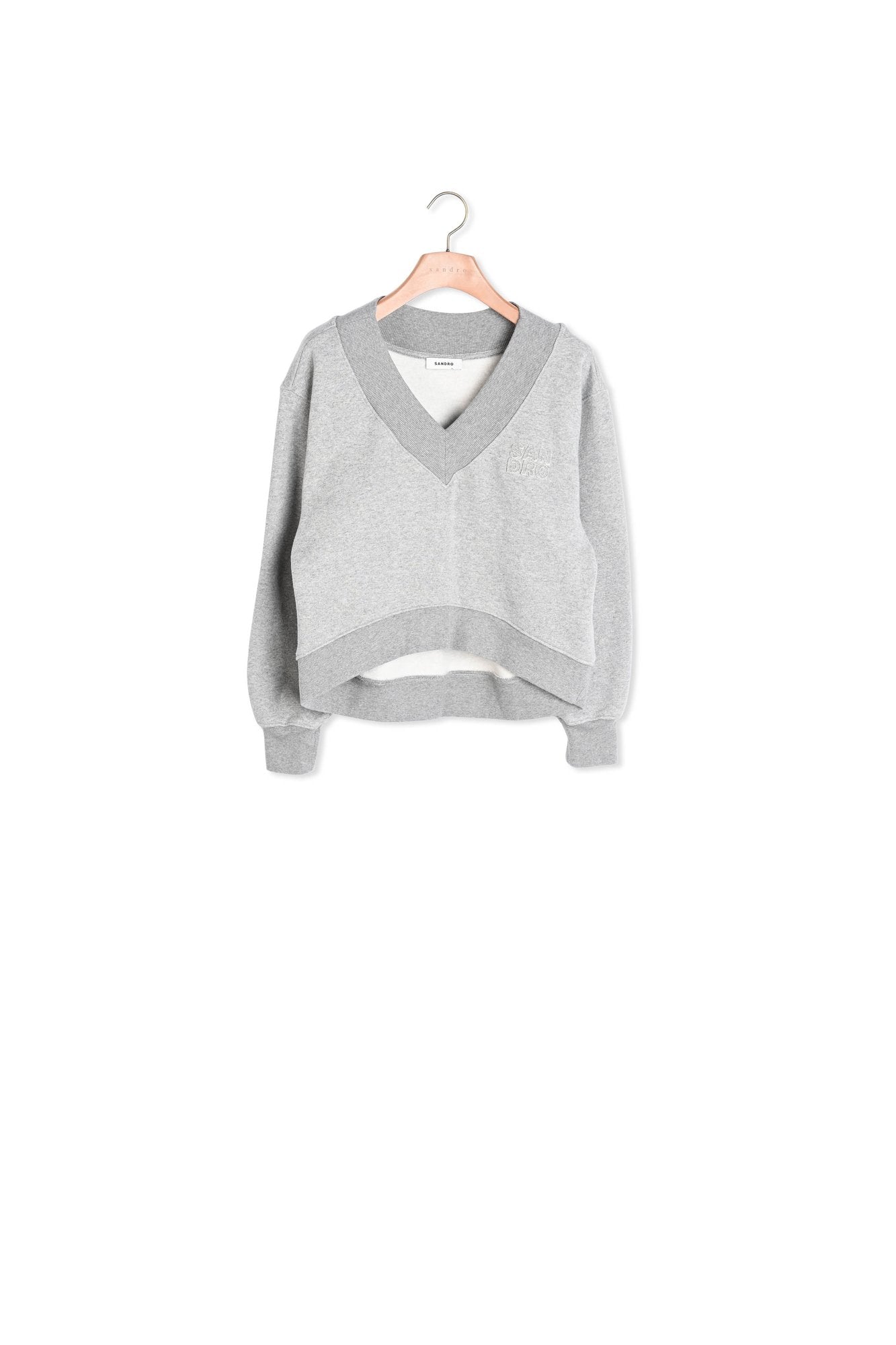 Sweatshirt court Sandro seconde main