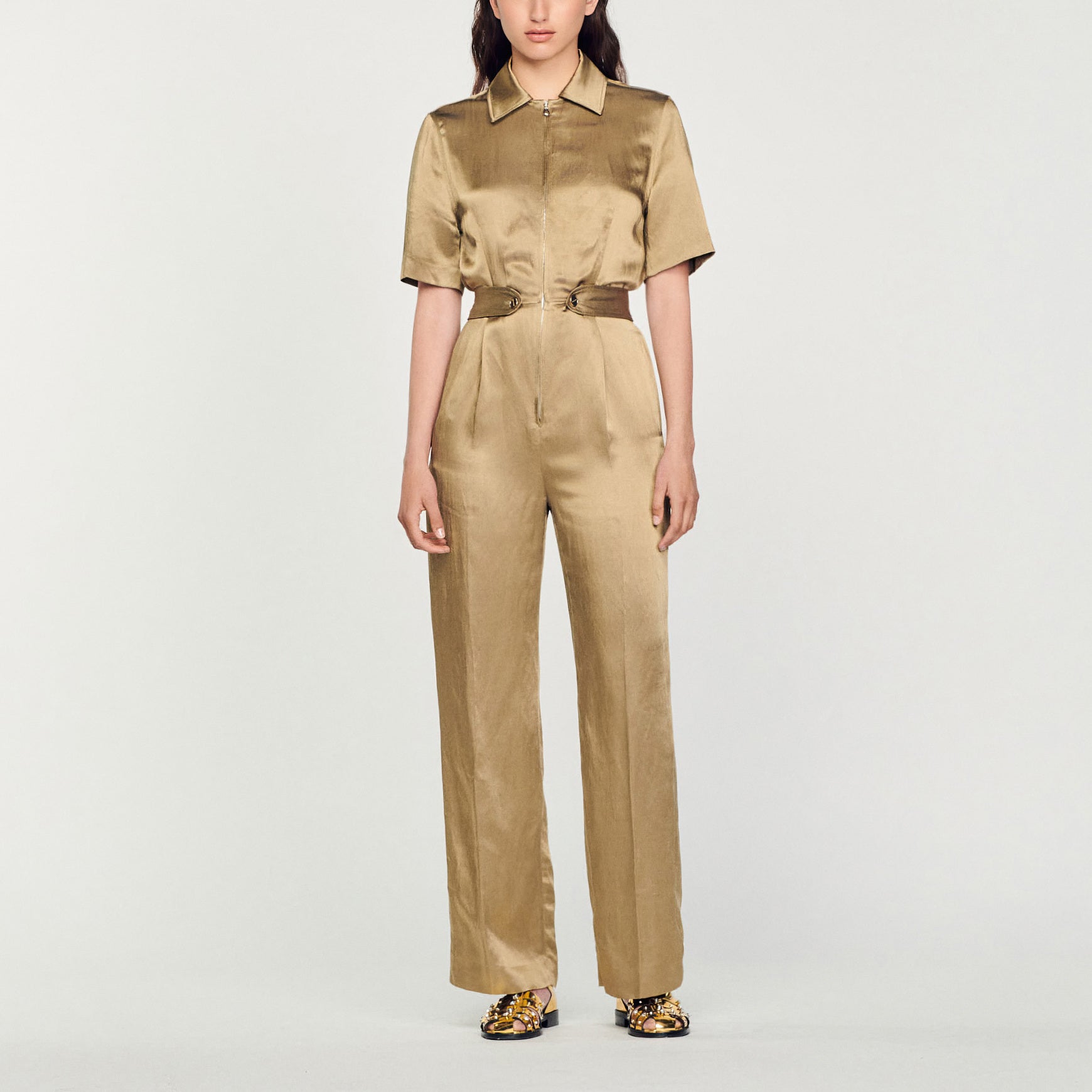 Combinaison Pantalon en satin Sandro seconde main