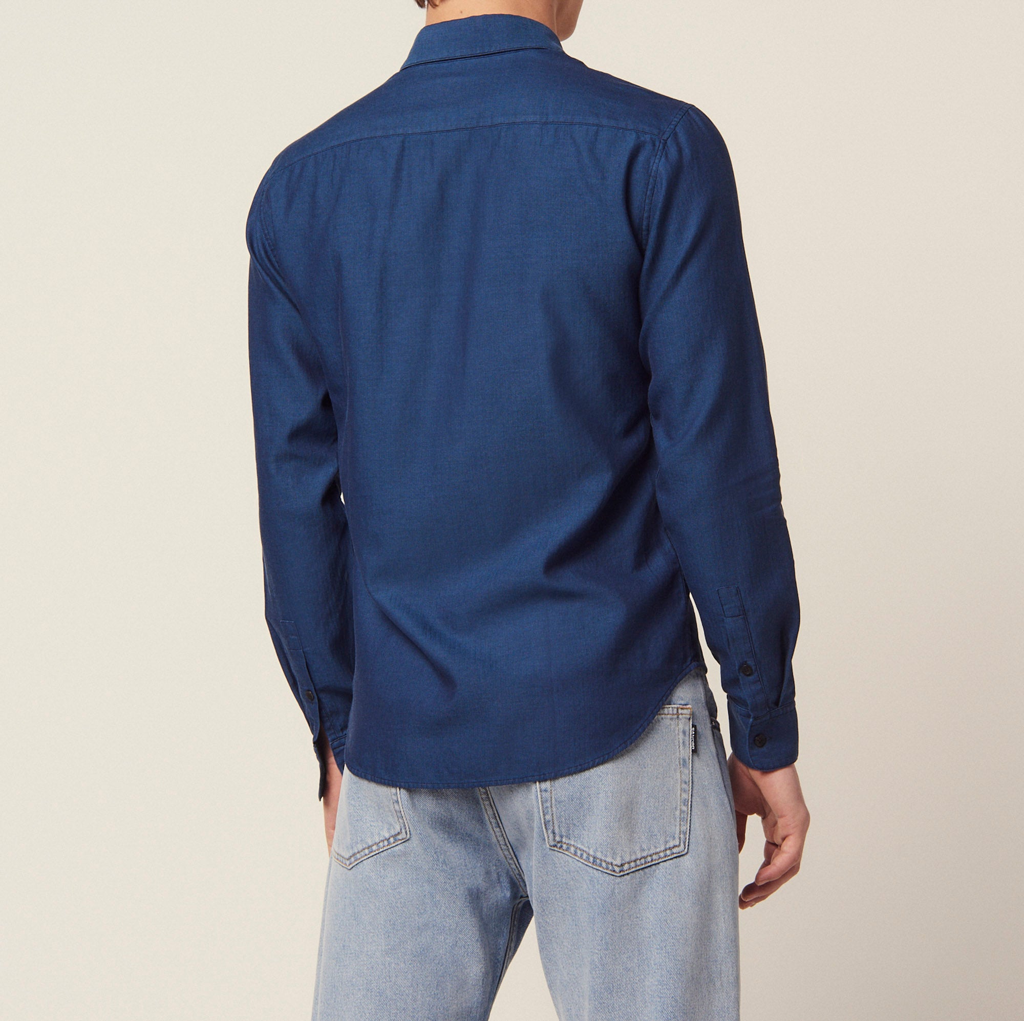 Chemise en tissu chevron ton sur ton Sandro seconde main