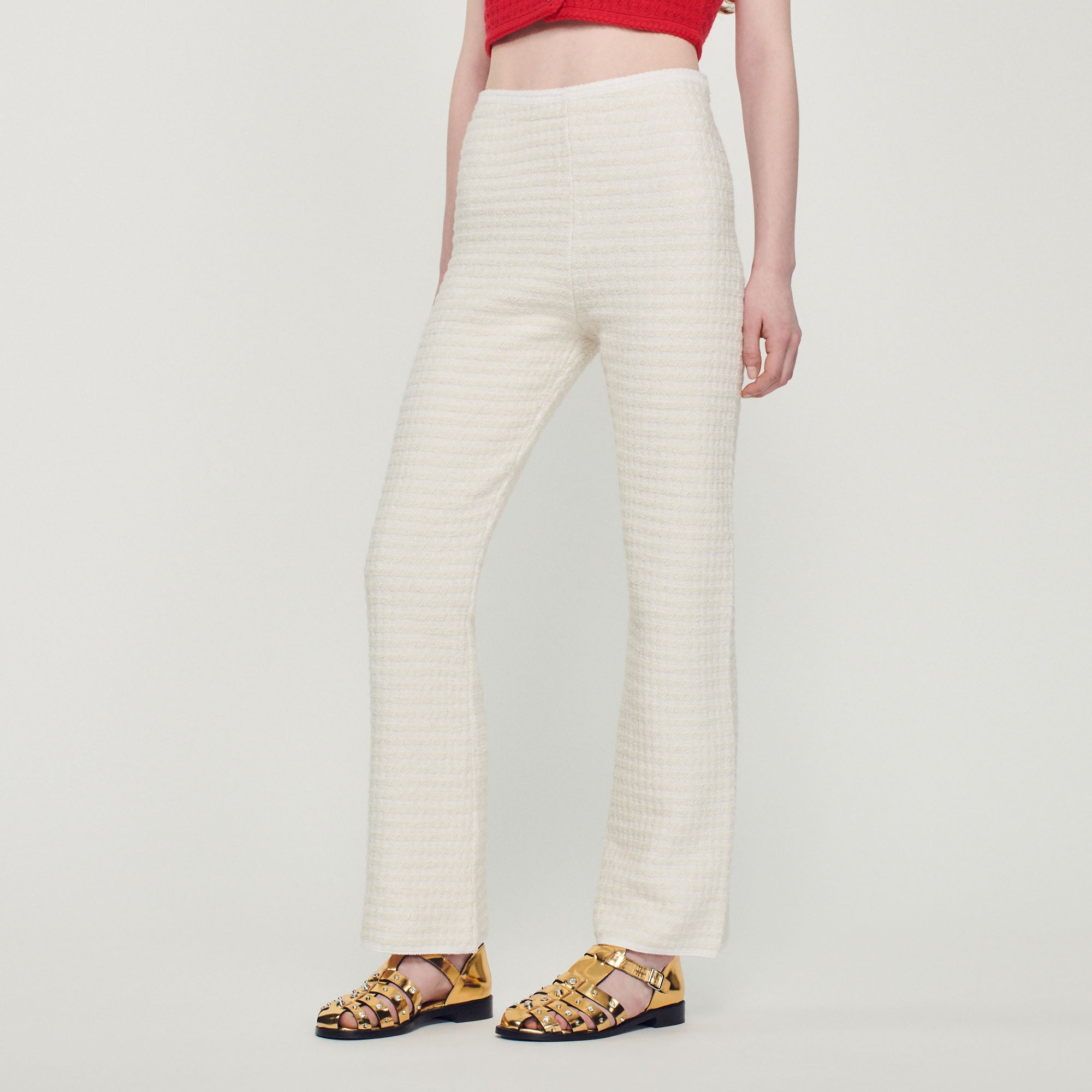 Pantalon en tweed Sandro seconde main