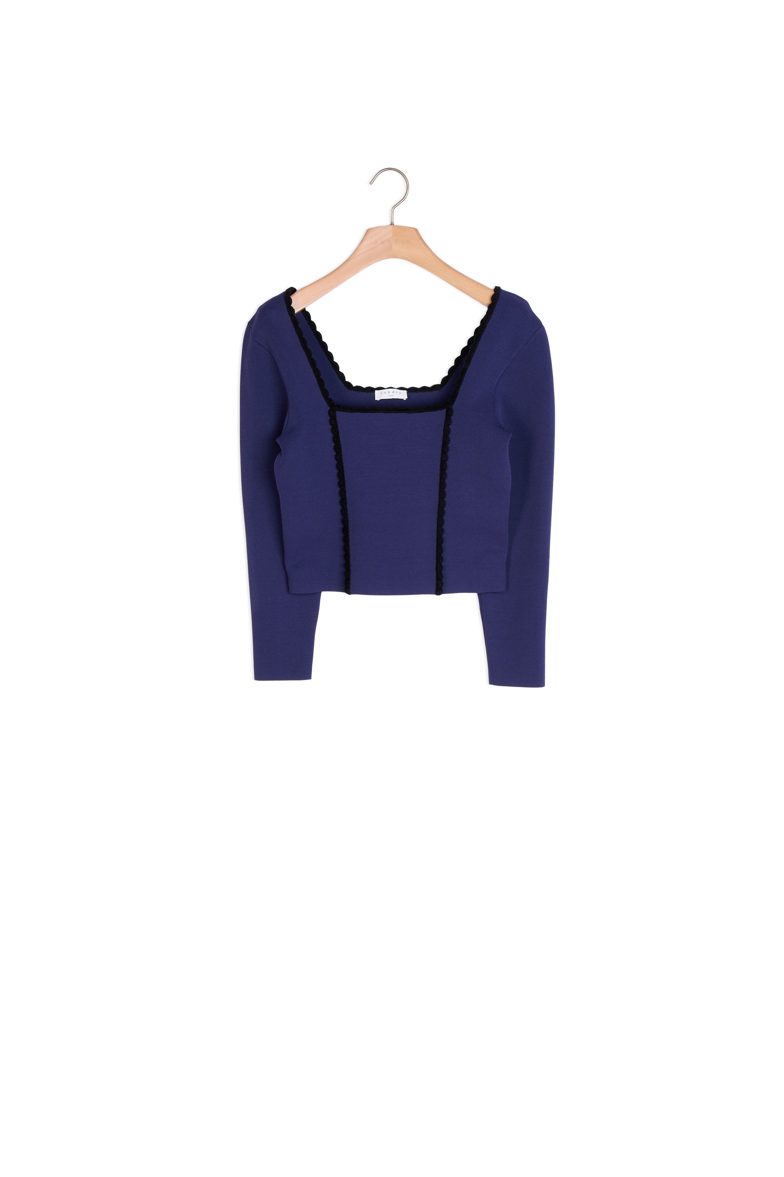 Top court à encolure carrée Sandro seconde main