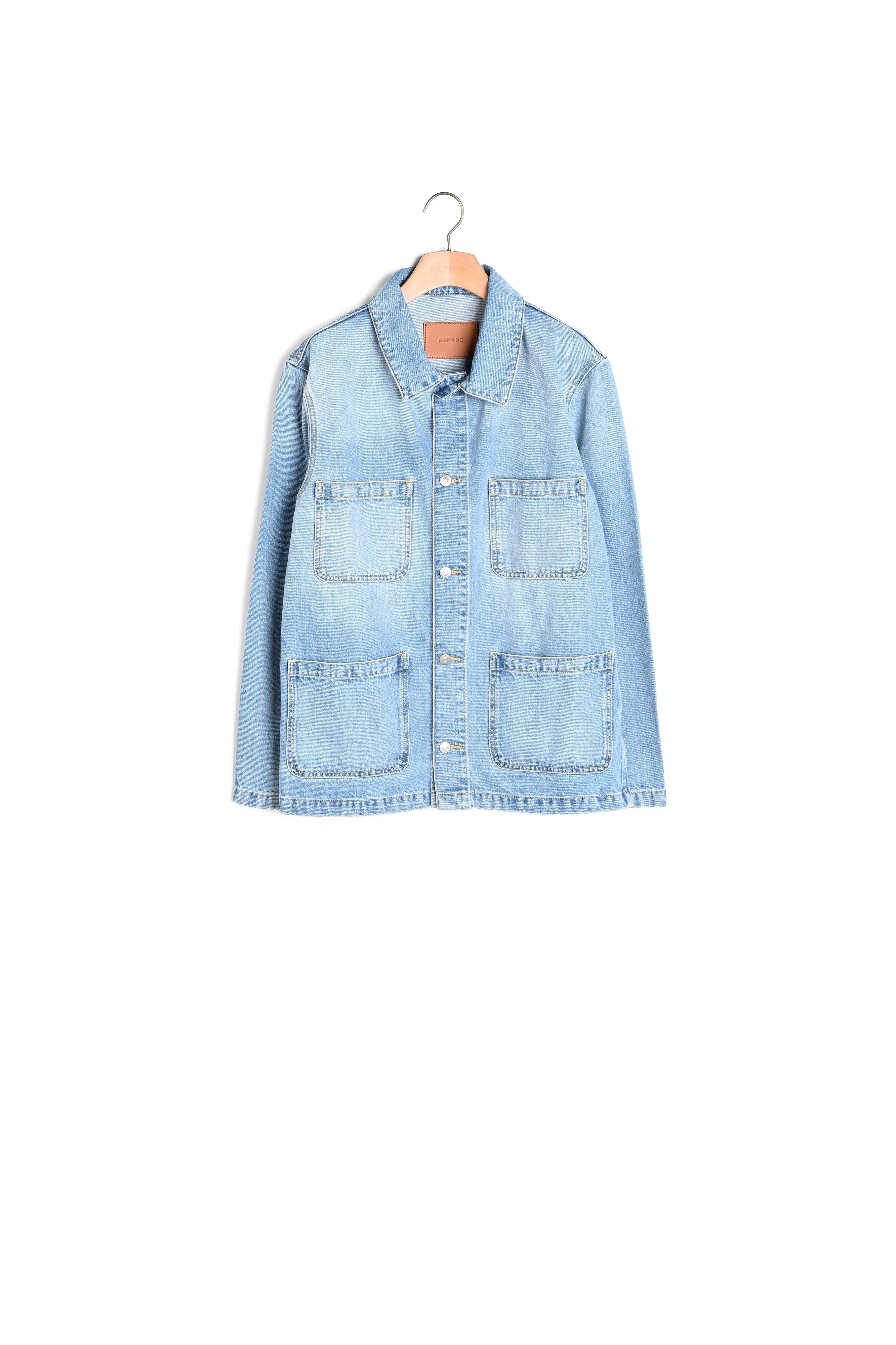 Blouson Bleu clair vintage Sandro seconde main