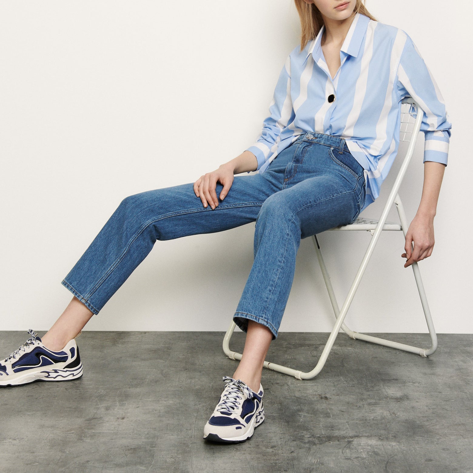 Chemise rayée over size Sandro seconde main