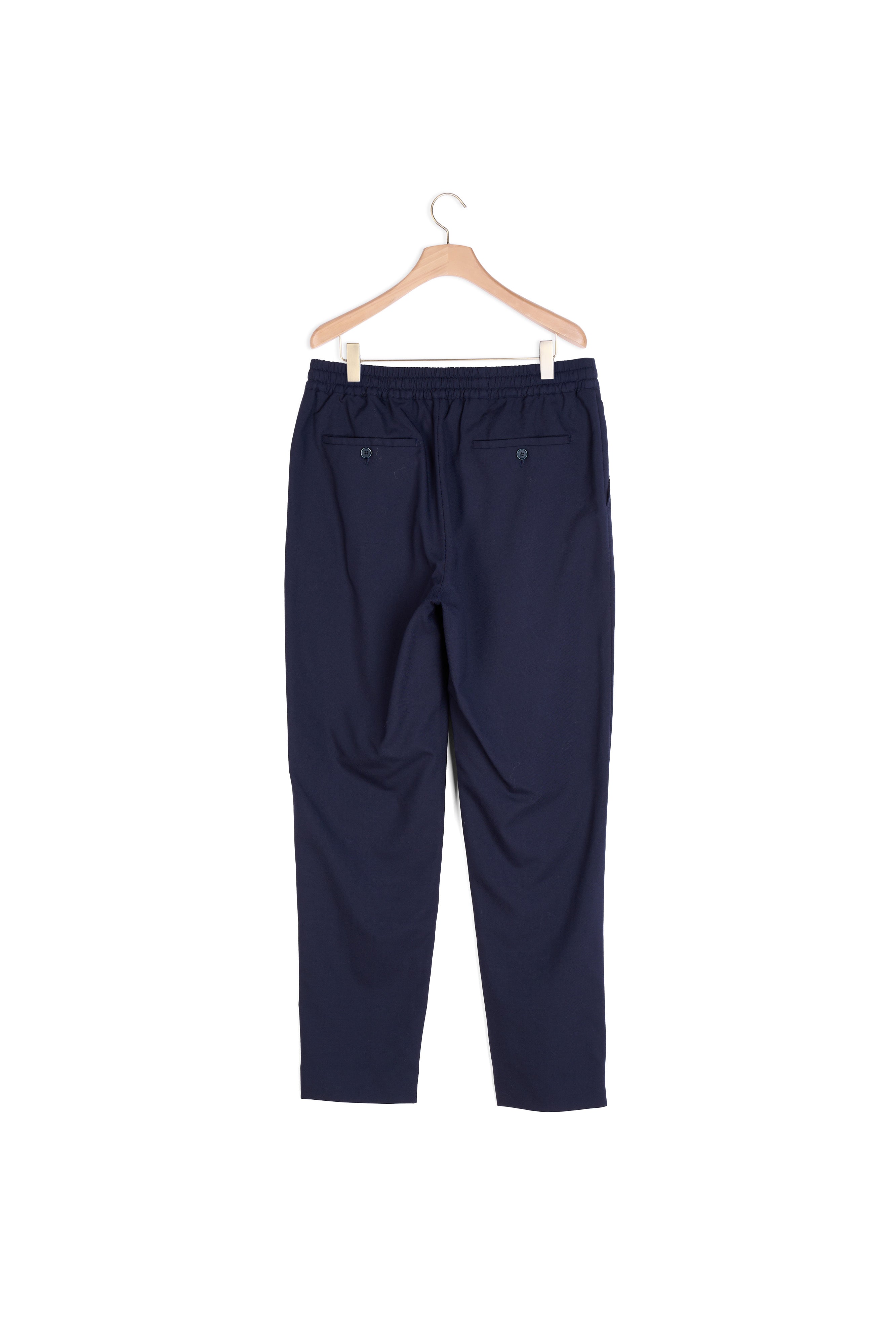 Pantalon en laine à taille élastiquée Sandro seconde main