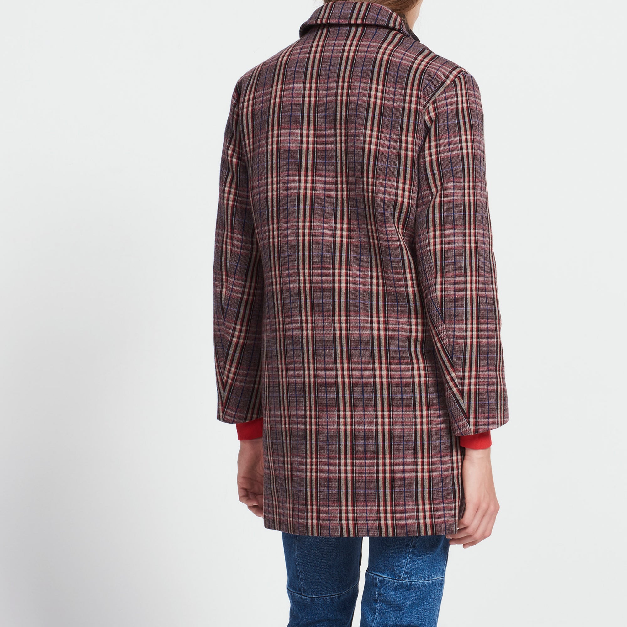 Manteau en coton mélangé imprimé Sandro seconde main