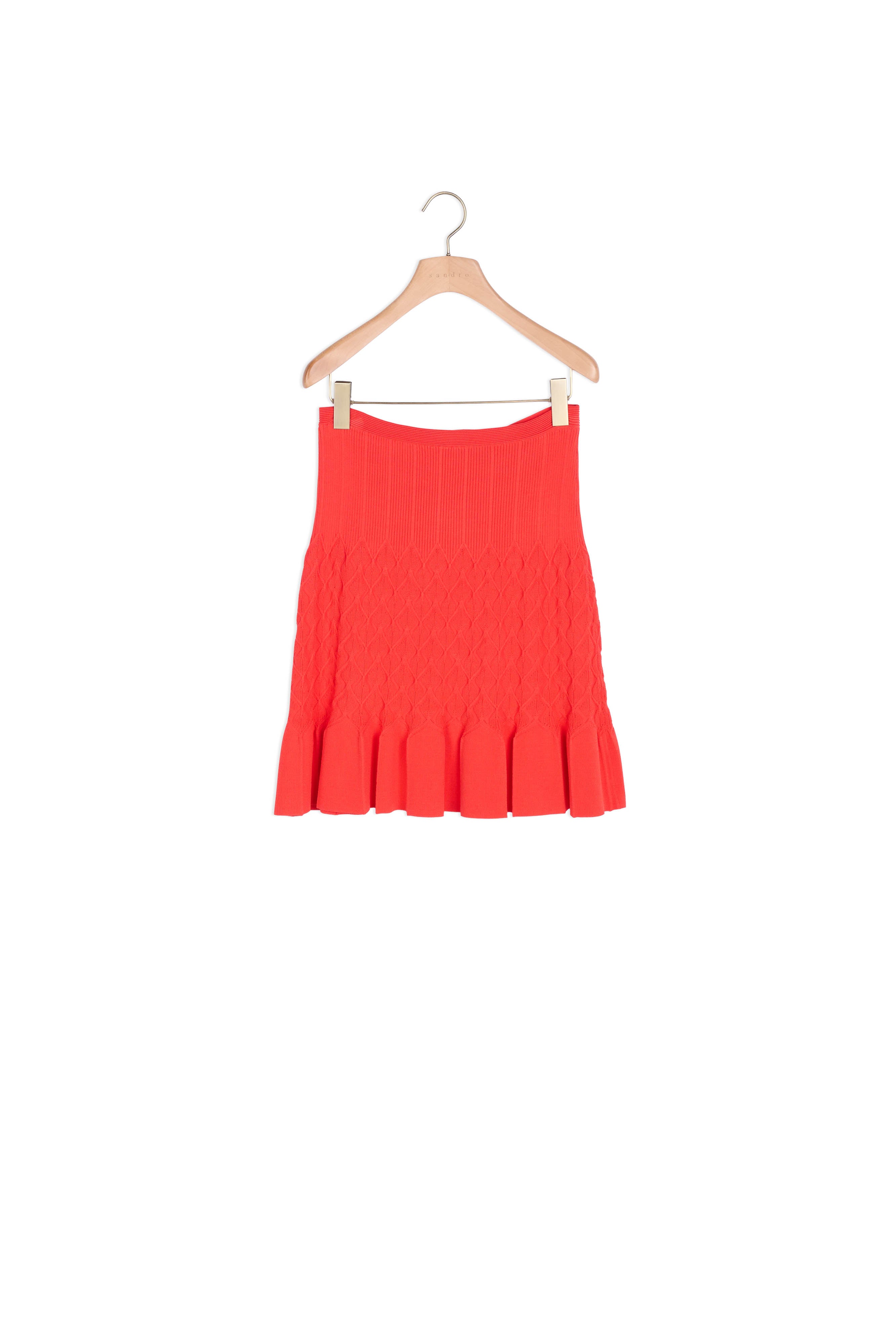 Jupe Maille en relief Sandro seconde main