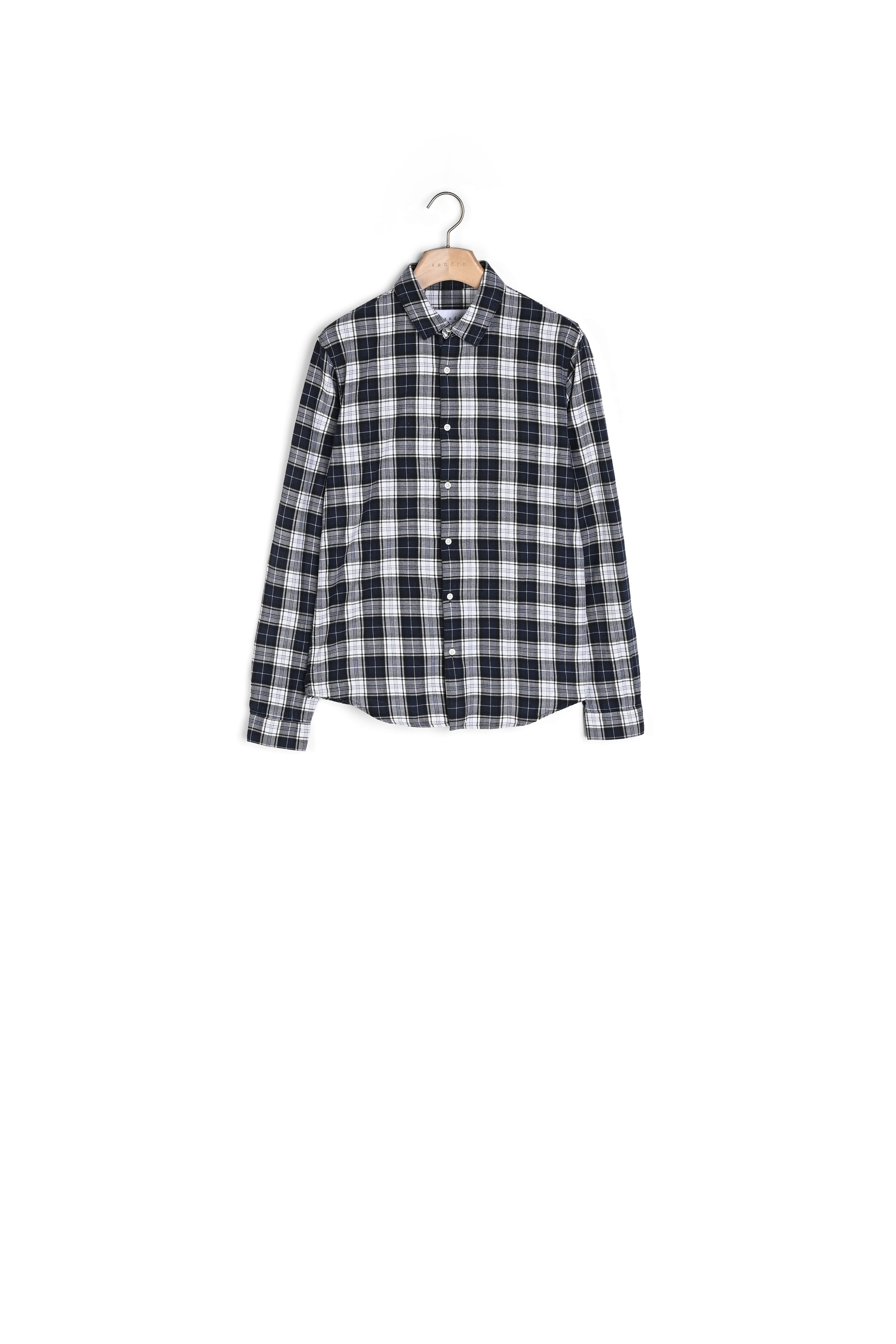 Chemise à carreaux en flanelle Sandro seconde main