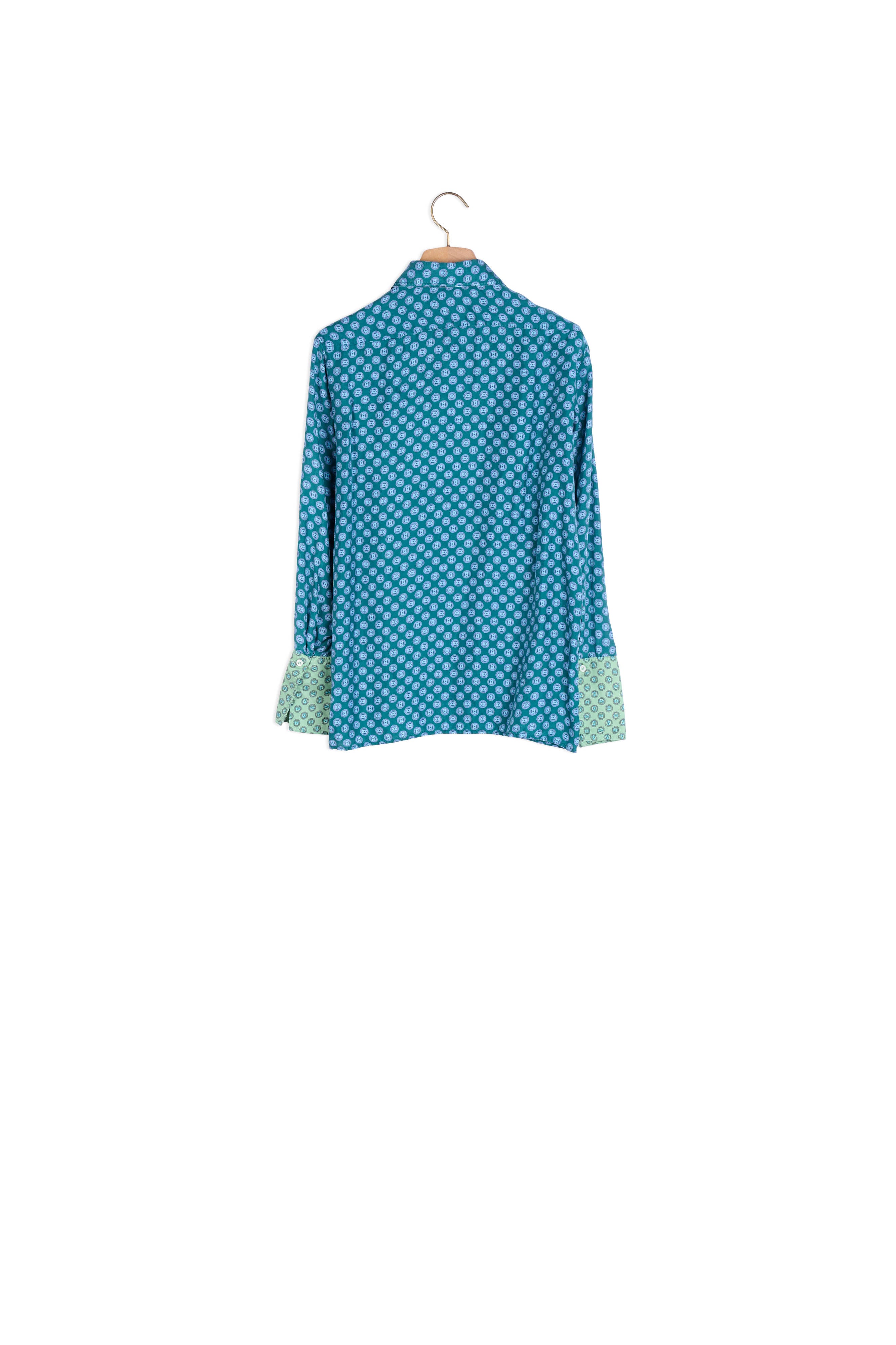 Chemise en soie imprimée Sandro seconde main