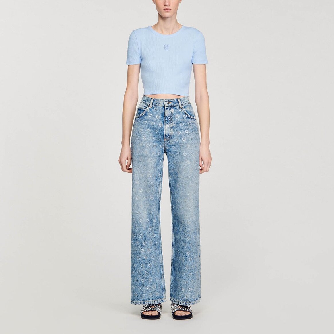 T-shirt court Sandro seconde main