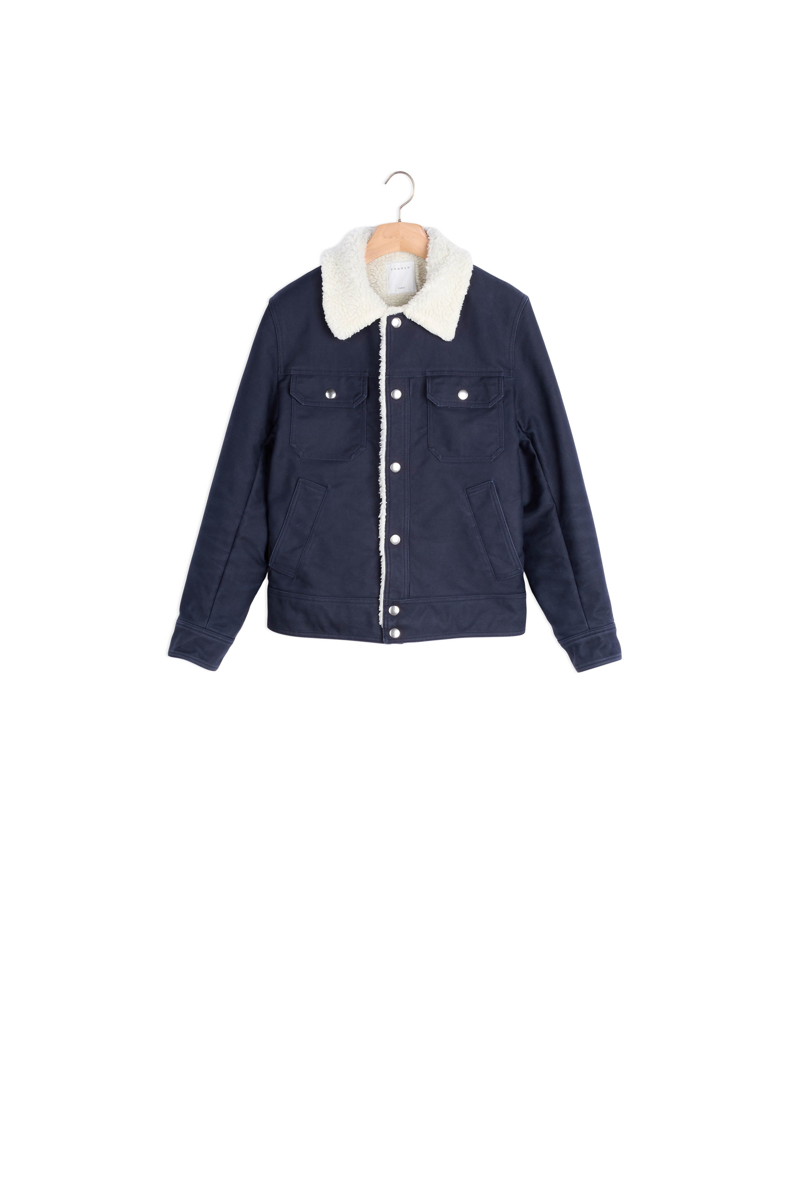 Blouson avec faux mouton à l'intérieur Sandro seconde main