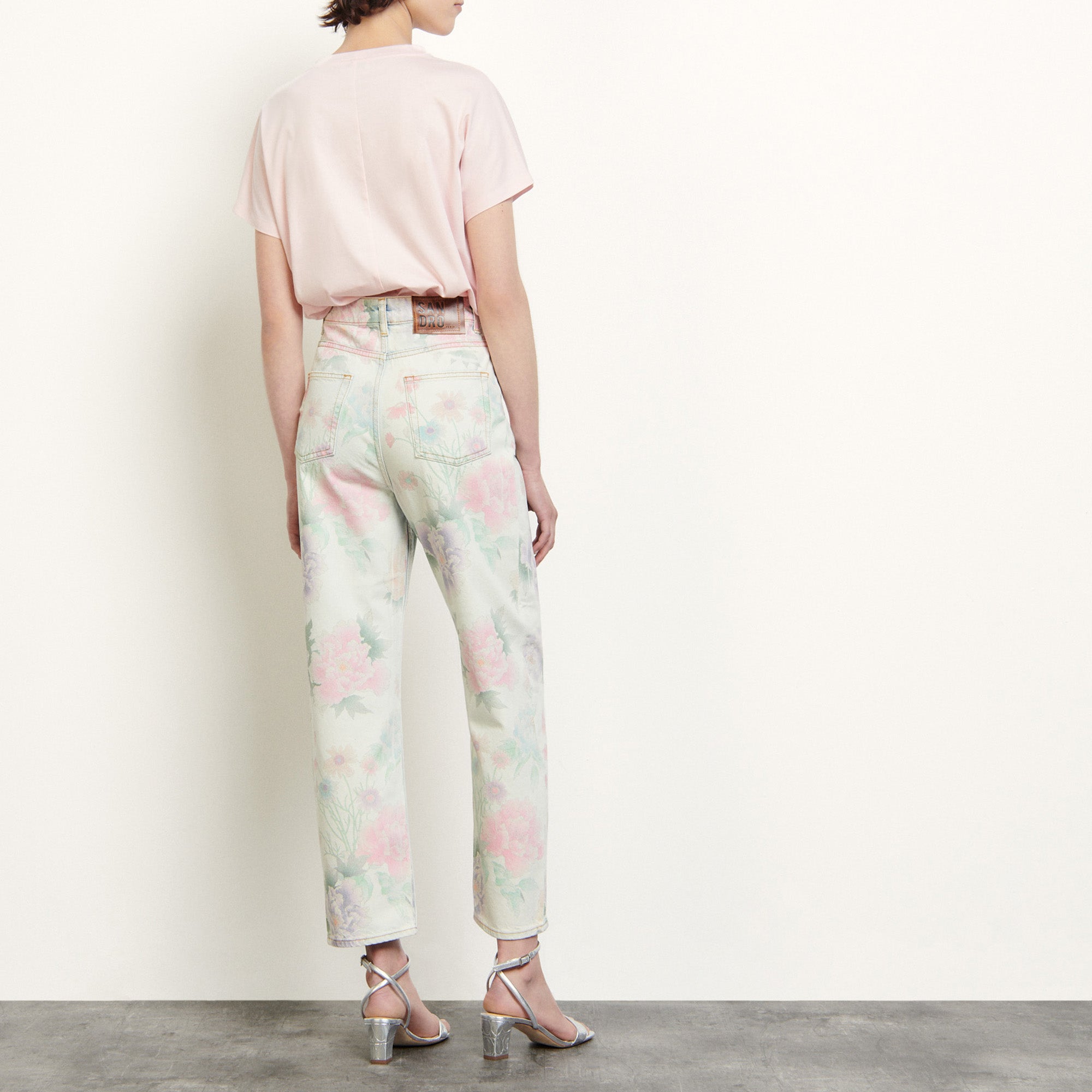 Jean délavé  imprimé Sandro seconde main