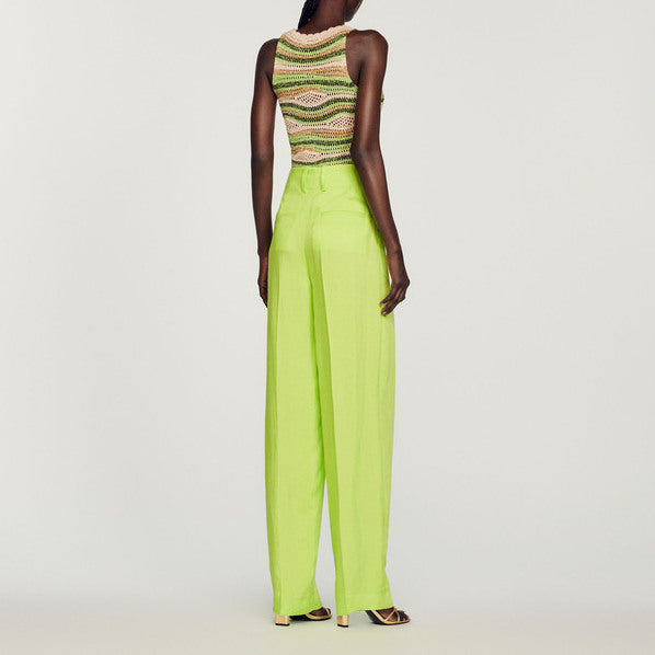 Pantalon taille haute Sandro seconde main