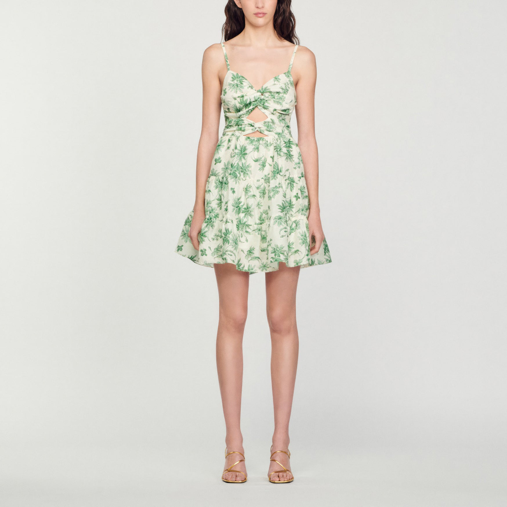 Robe courte imprimée palmiers Sandro seconde main