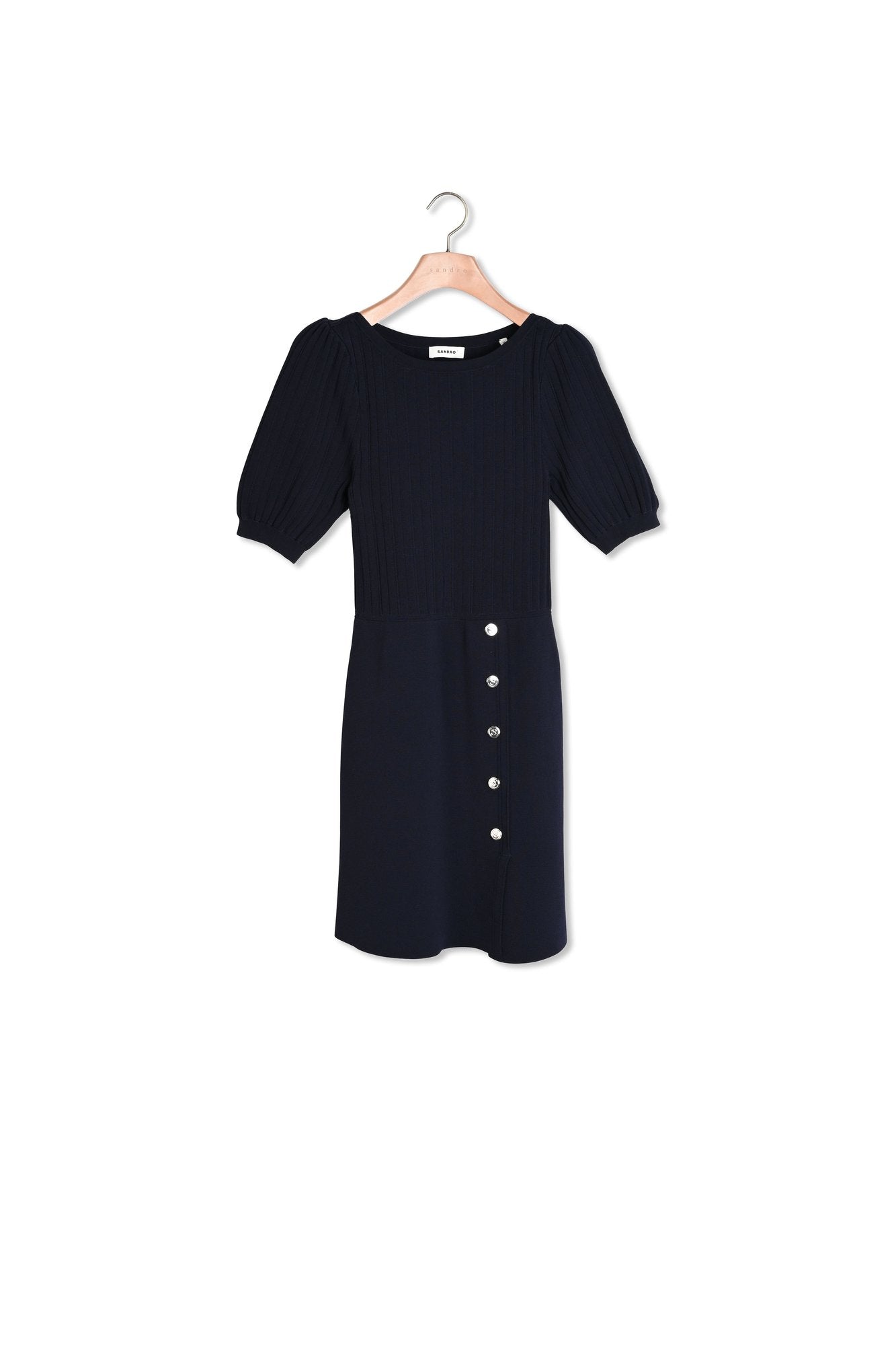 Robe courte à manches ballons Sandro seconde main