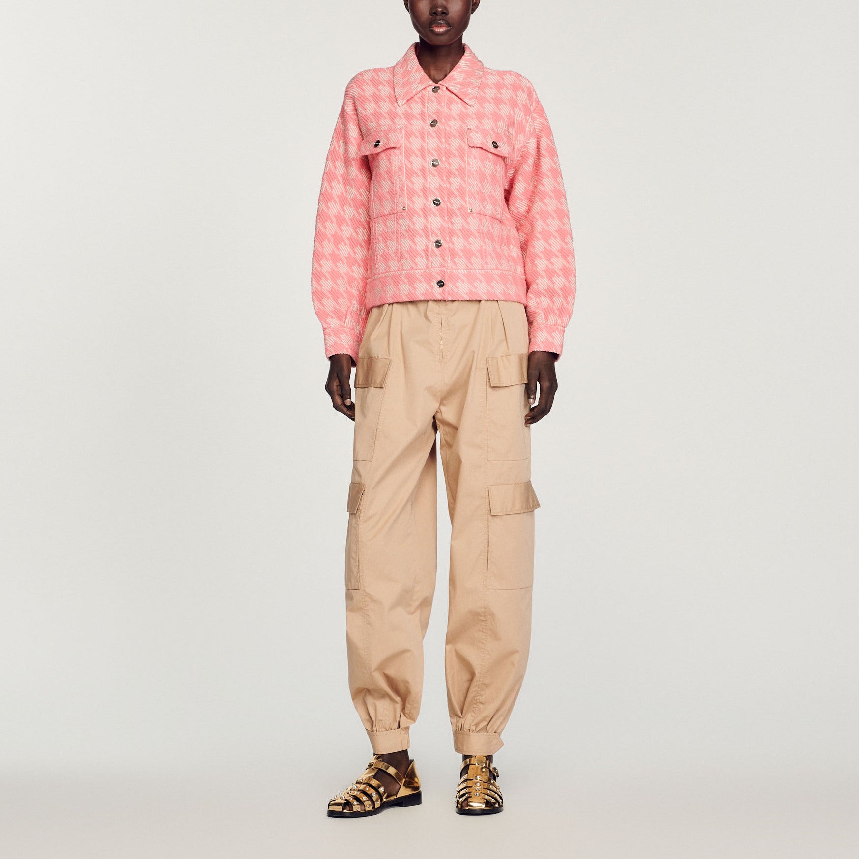 Veste pied de poule Sandro seconde main