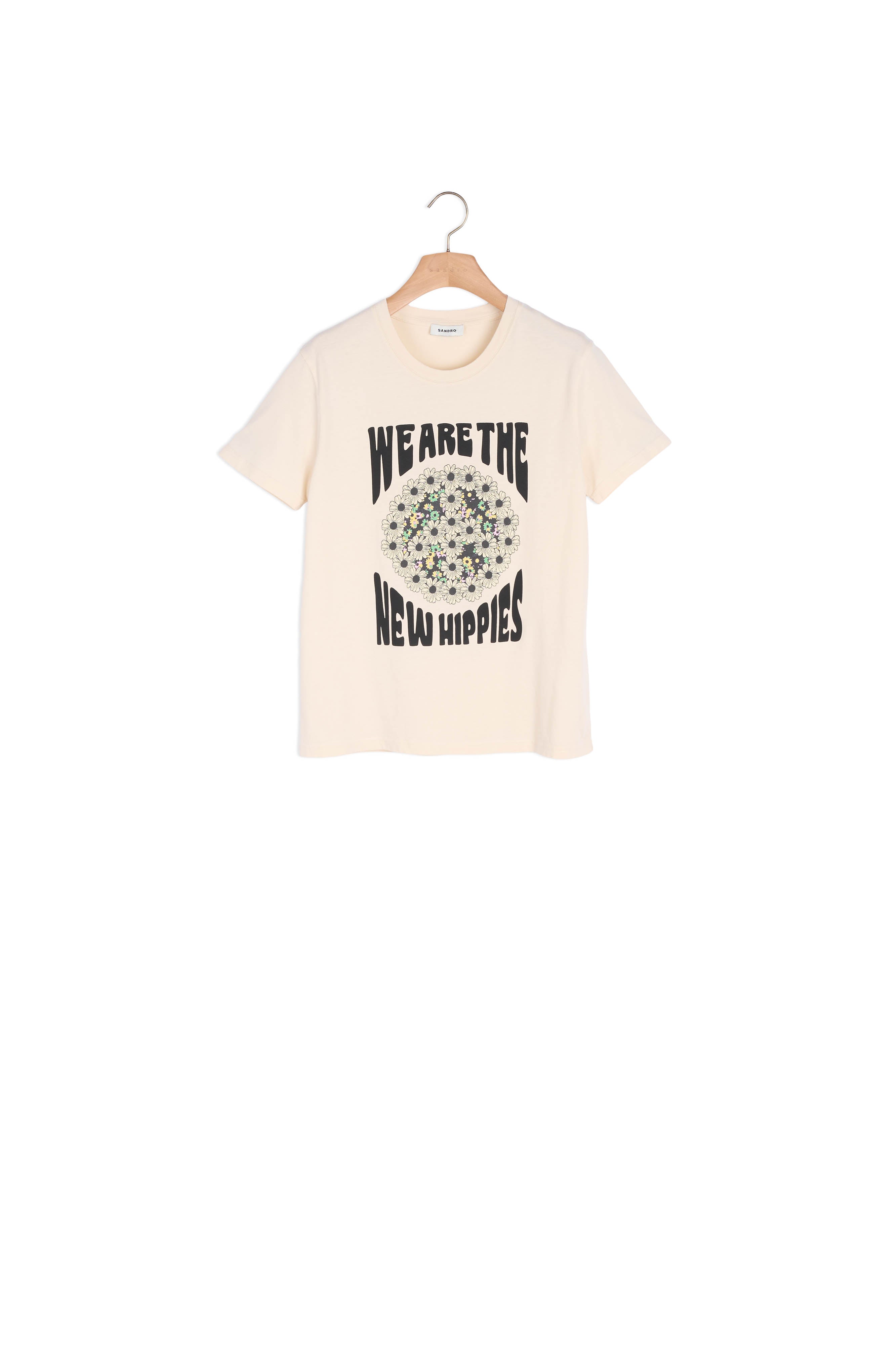T-shirt We Are The New Hippies Sandro seconde main