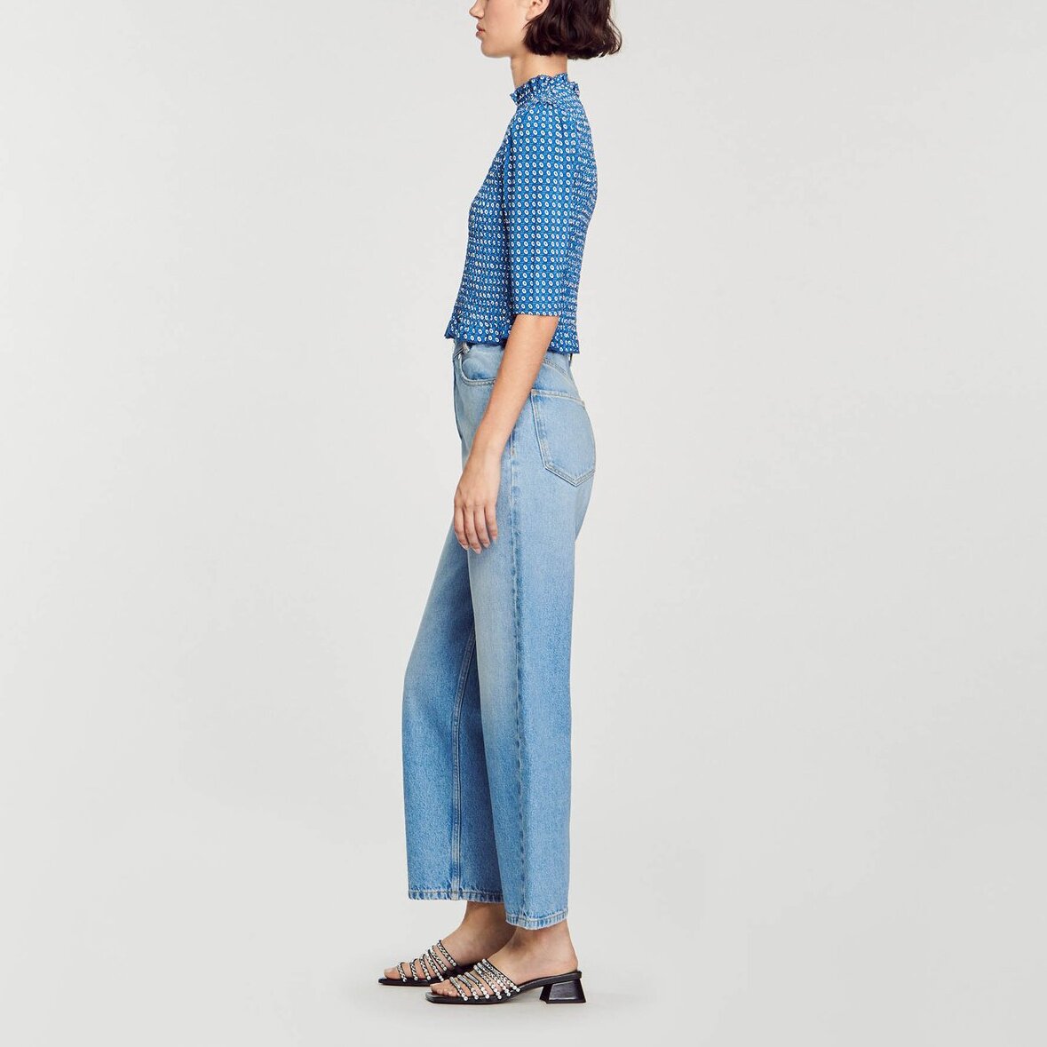 Top smocké imprimé Sandro seconde main