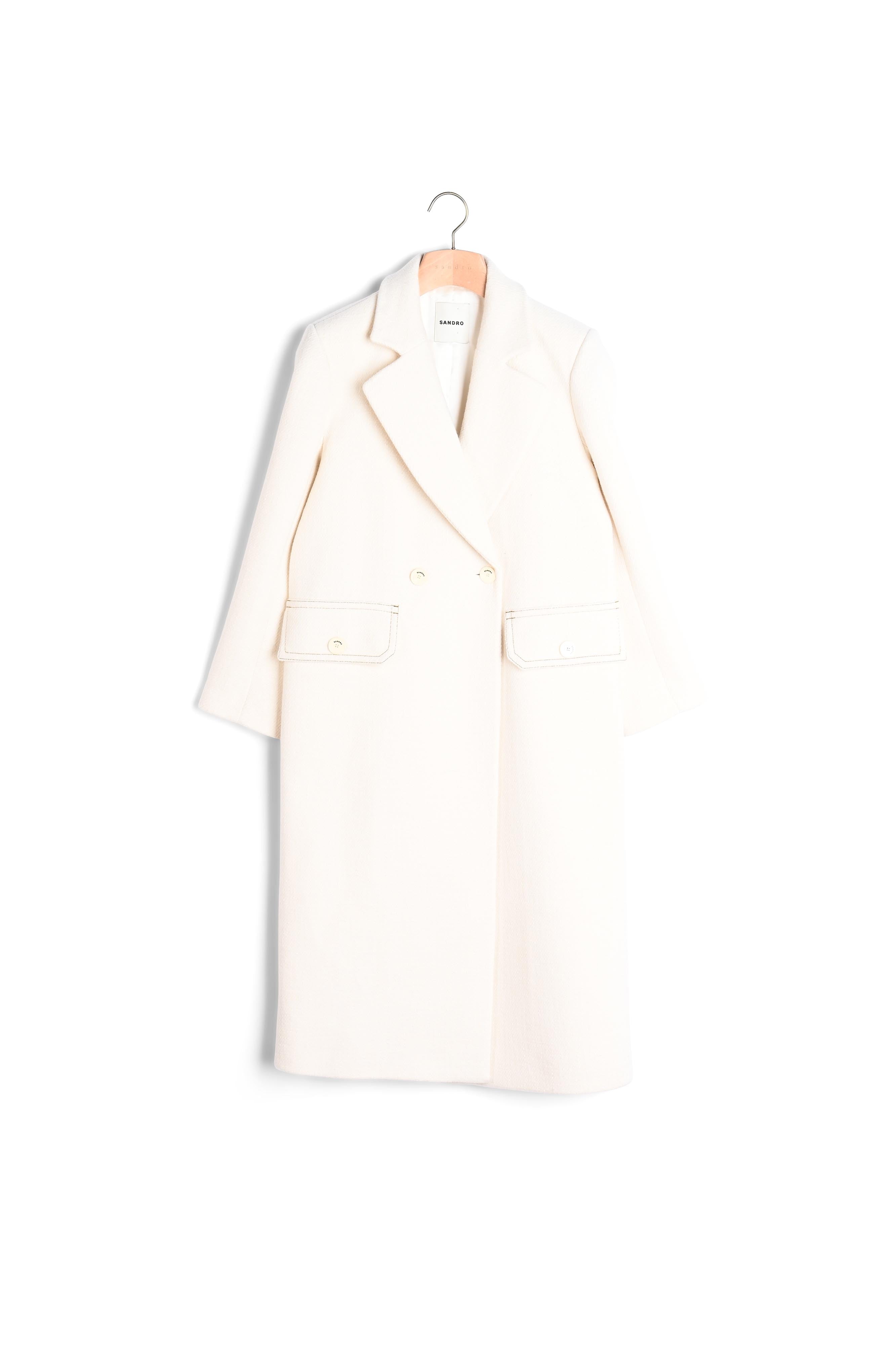 Manteau long à col large Sandro seconde main