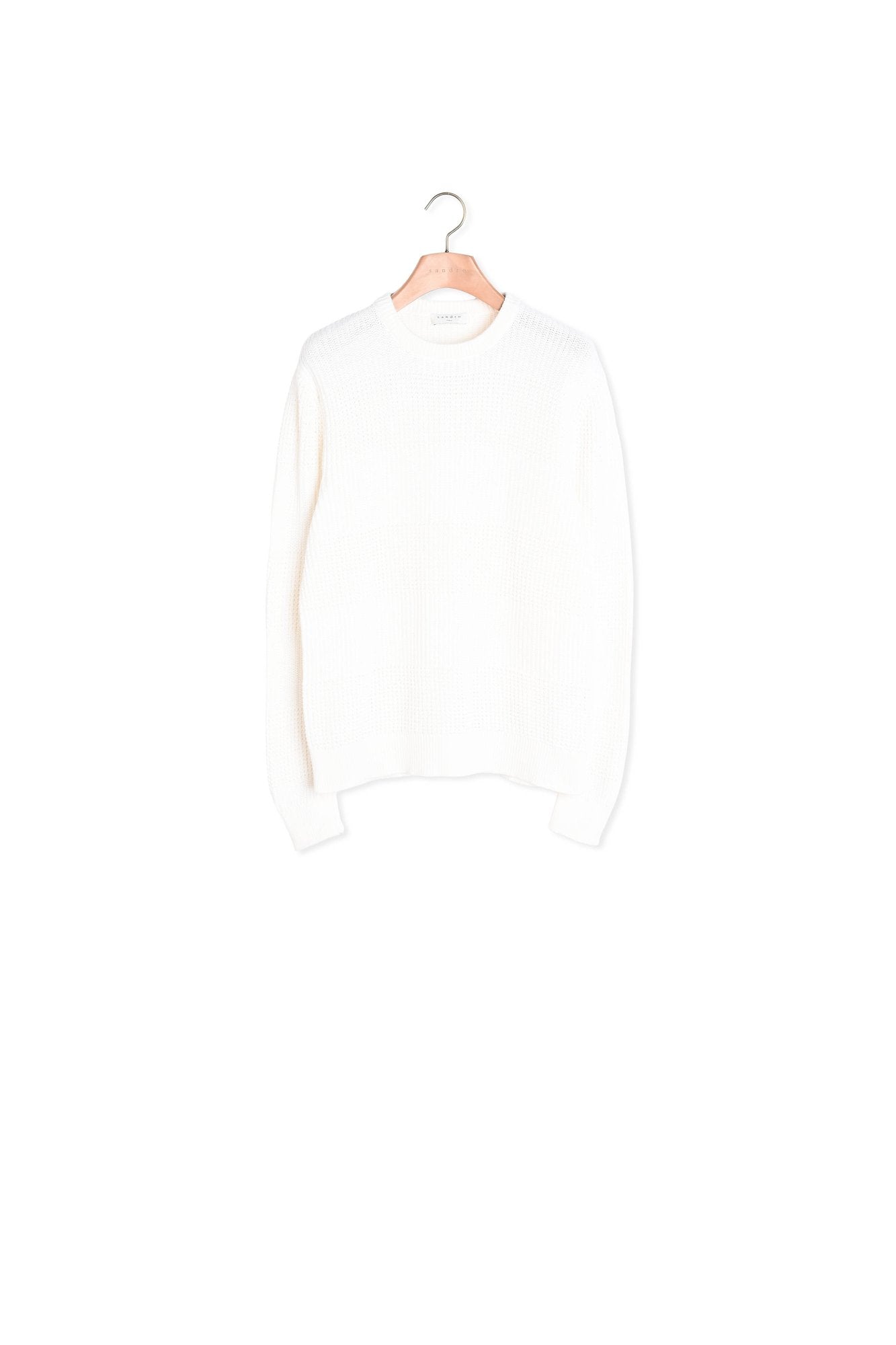 Pull col rond en coton Sandro seconde main