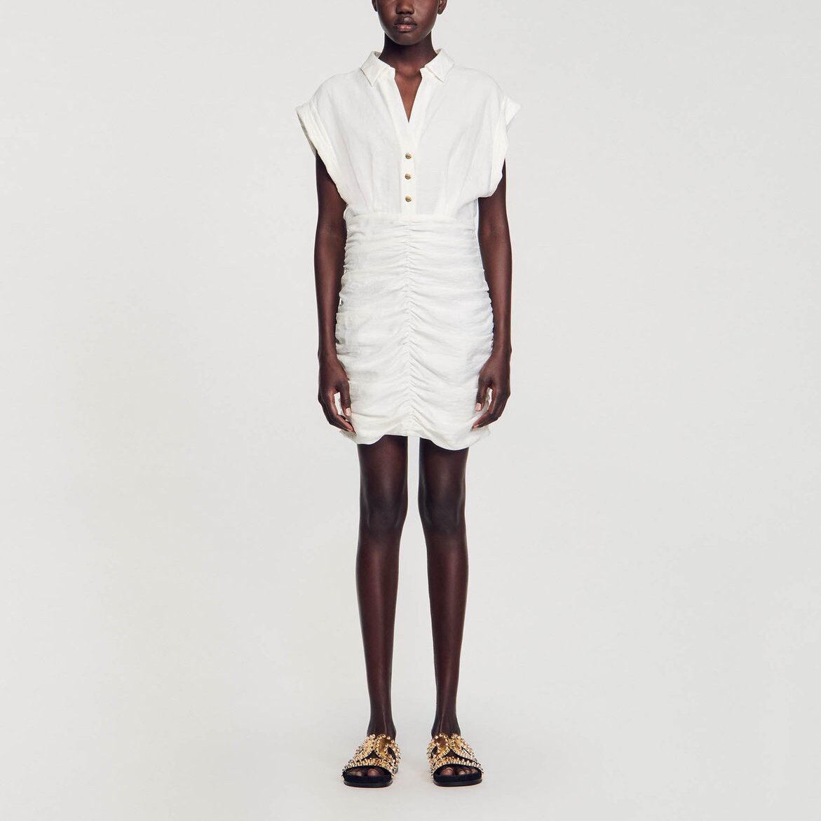 Robe courte drapée Sandro seconde main