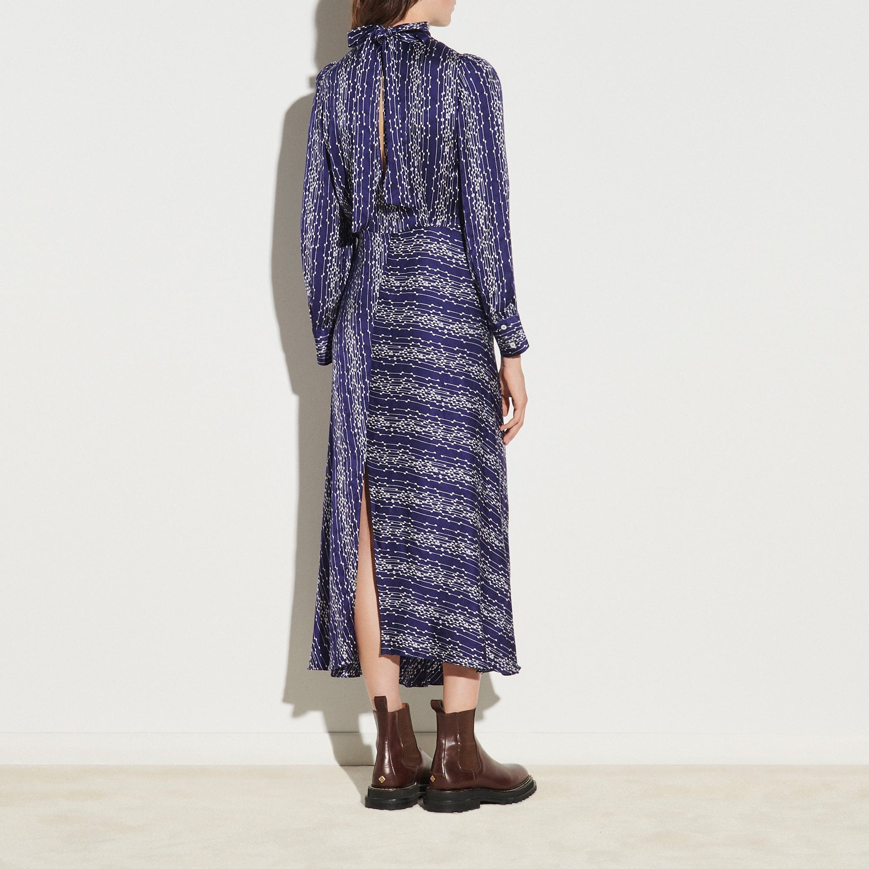 Robe longue imprimée Sandro seconde main