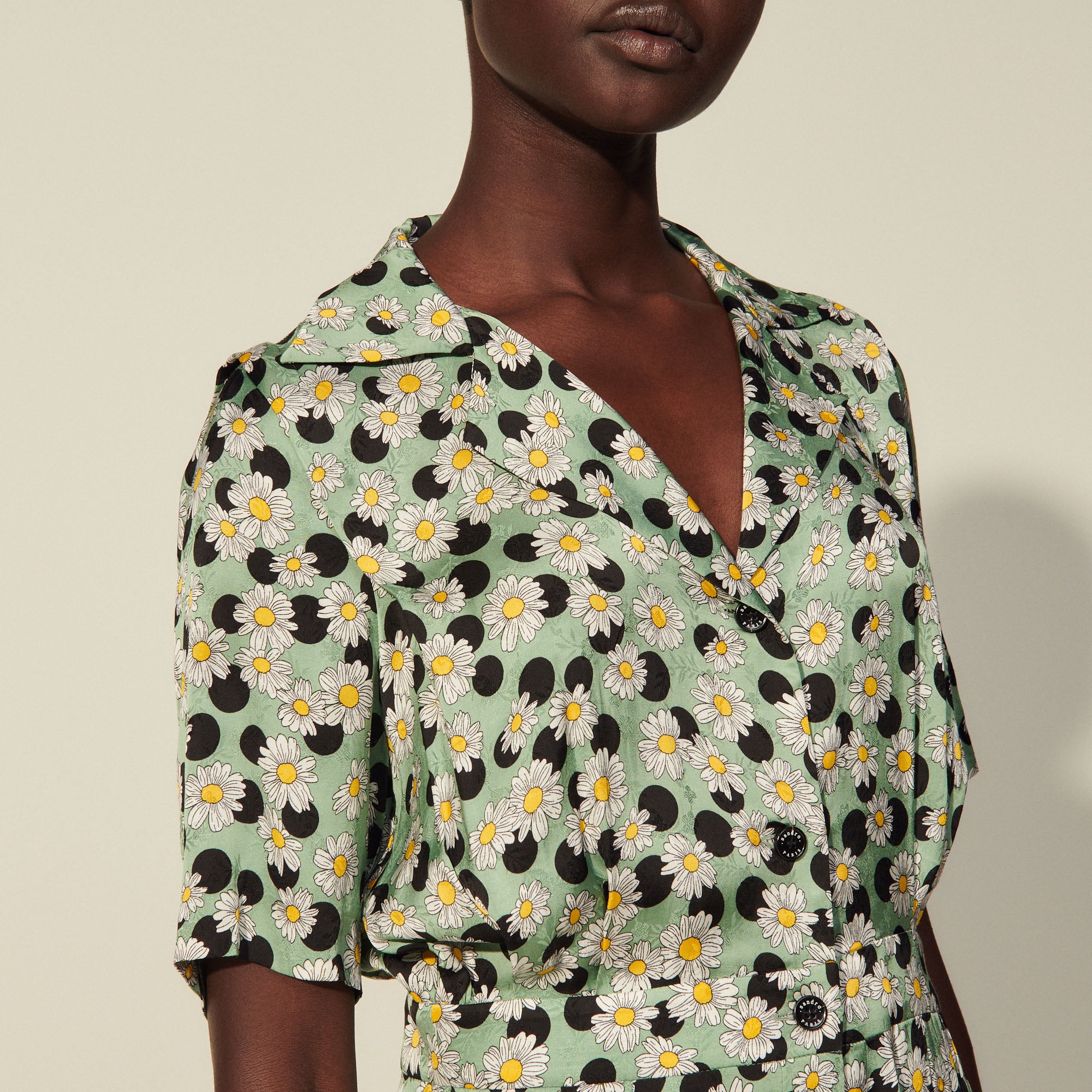 Combinaison Short imprimée Sandro seconde main