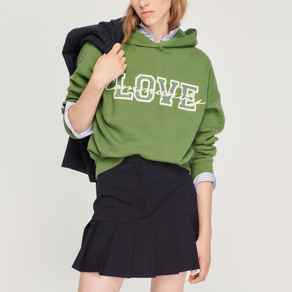Sweat à capuche Love Community Sandro seconde main