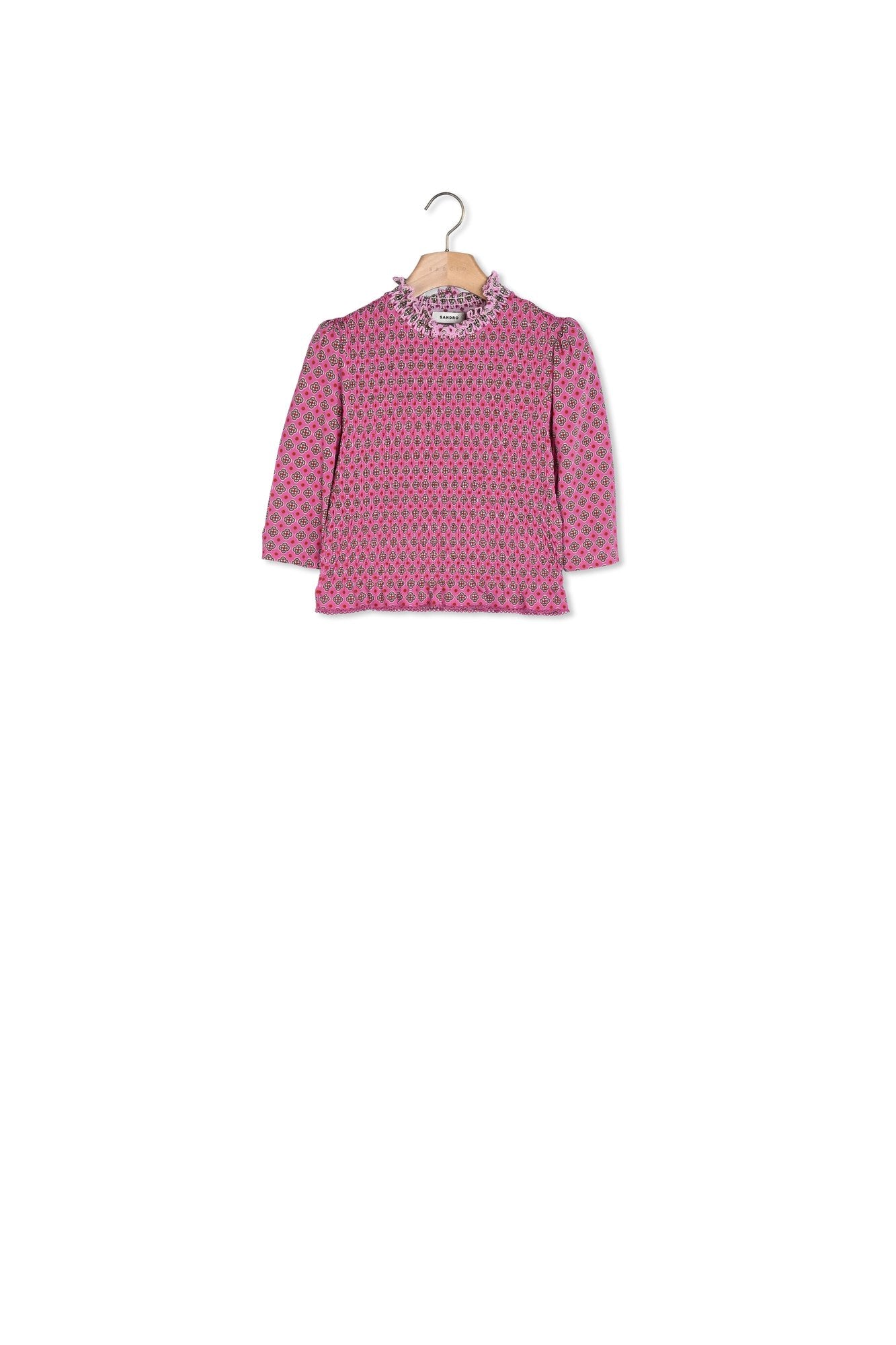 T-shirt smocké imprimé Sandro seconde main