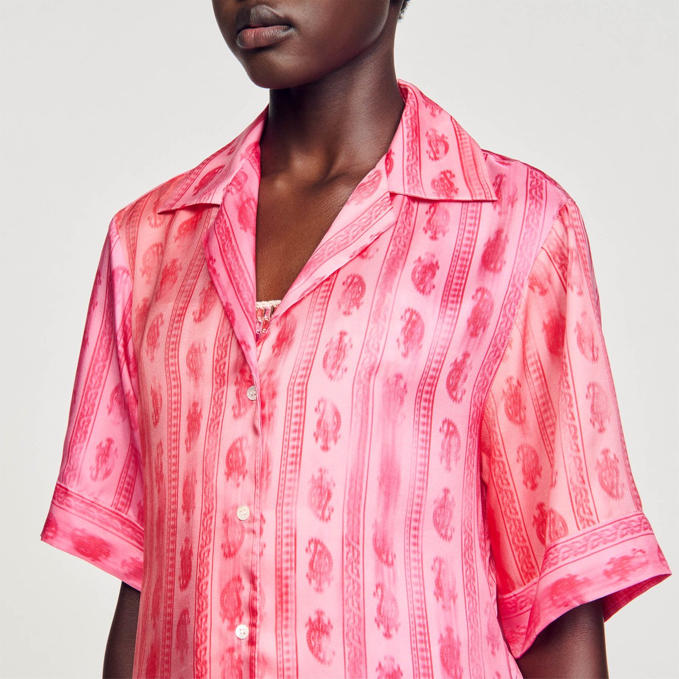 Chemise imprimé paisley Sandro seconde main