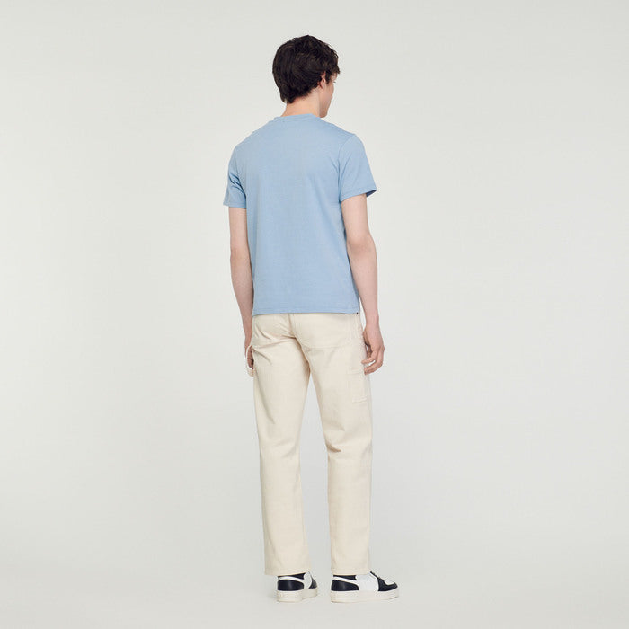 T-shirt Bleu Sandro seconde main