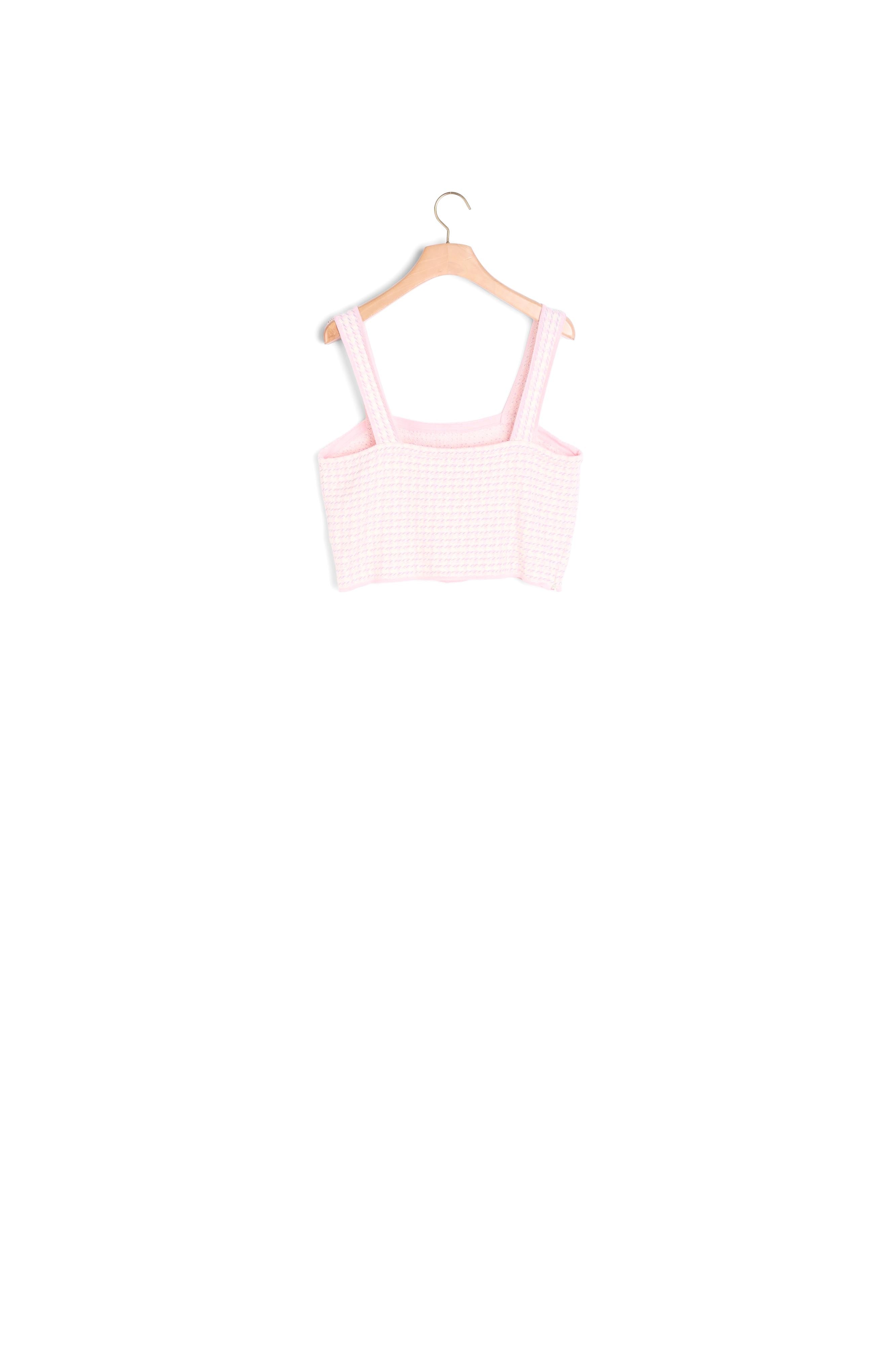 Top court en tweed fantaisie Sandro seconde main