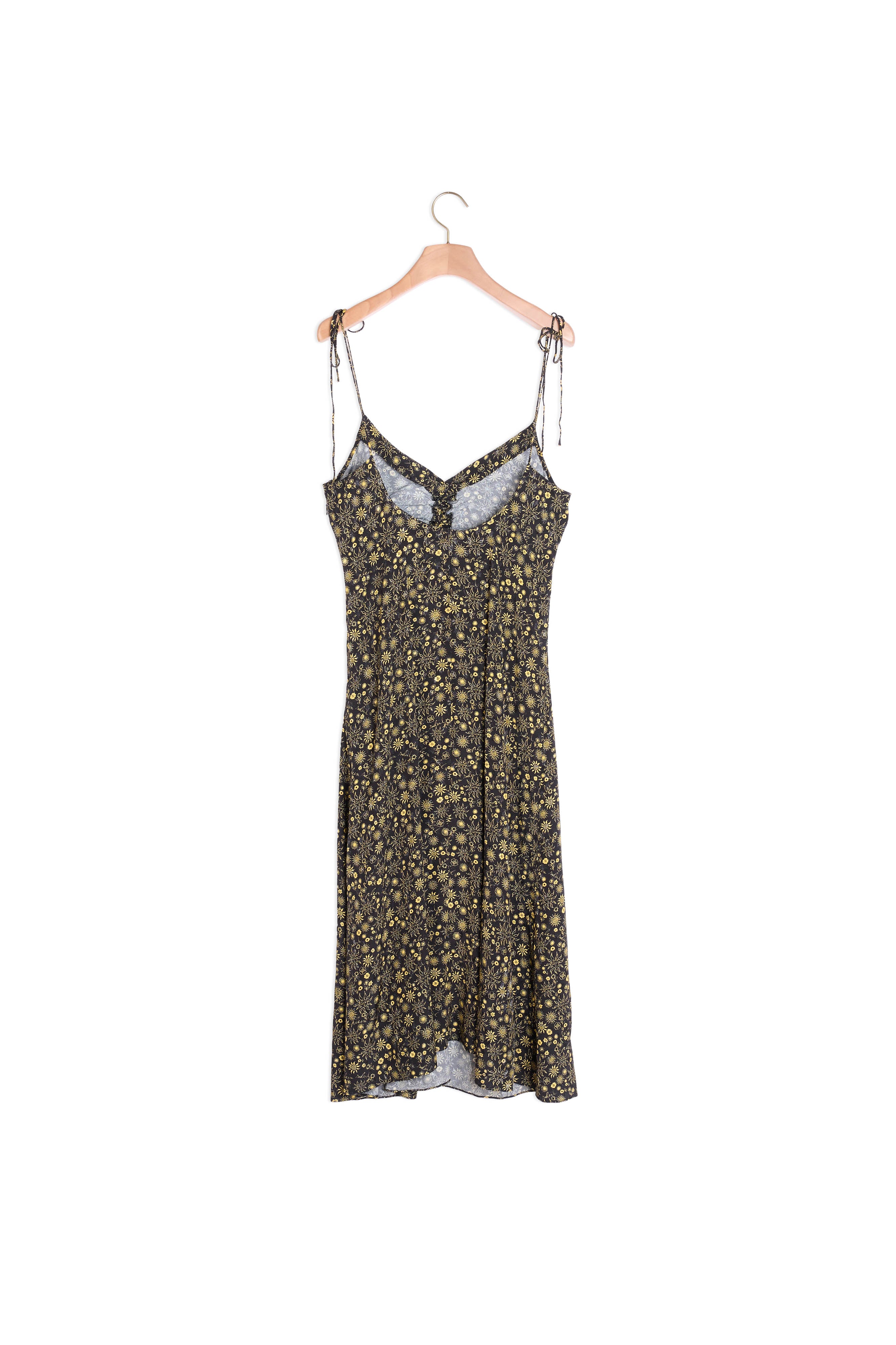 Robe longue imprimée à fines bretelles Sandro seconde main