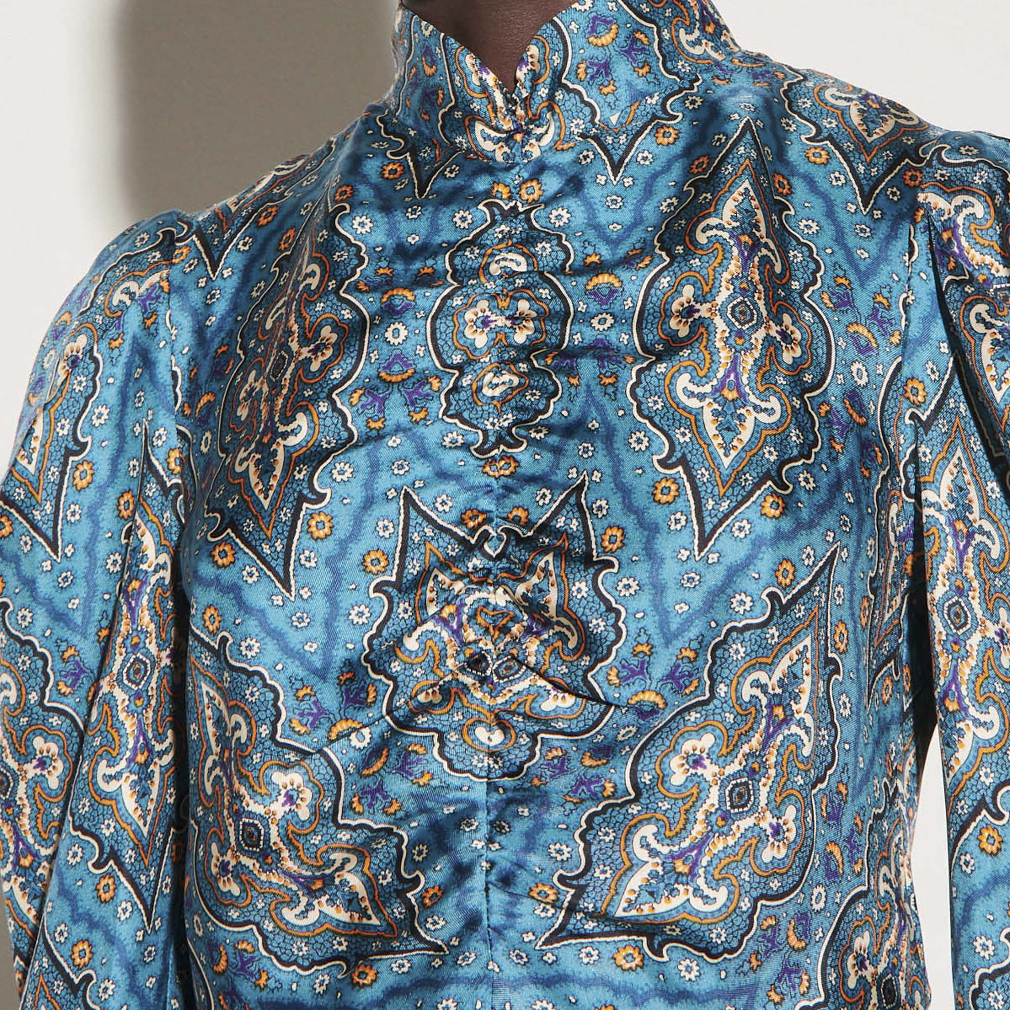 Robe en soie imprimée en all-over Sandro seconde main