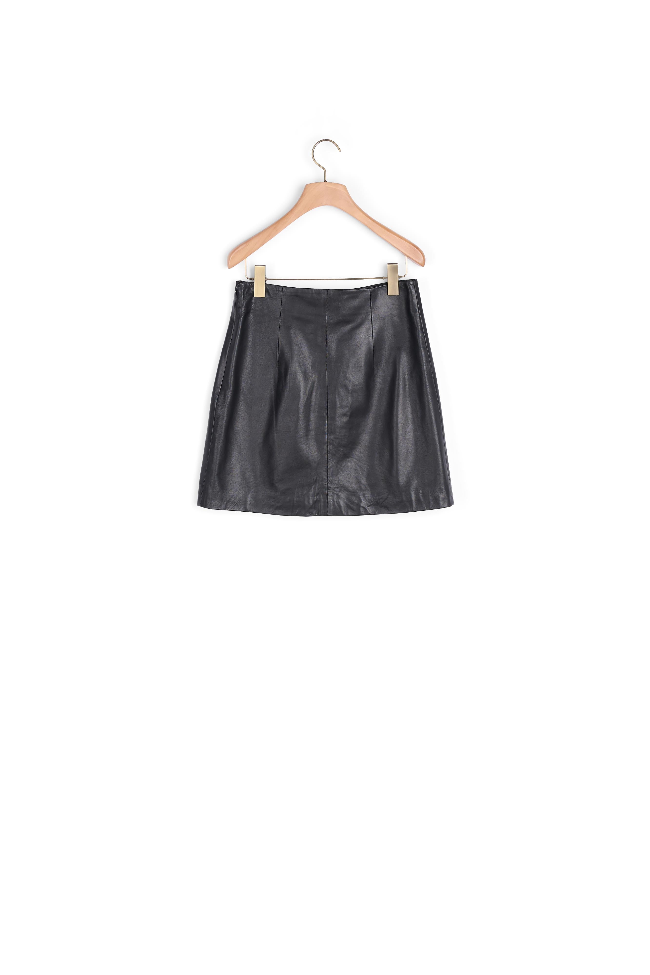 Jupe courte en cuir Sandro seconde main