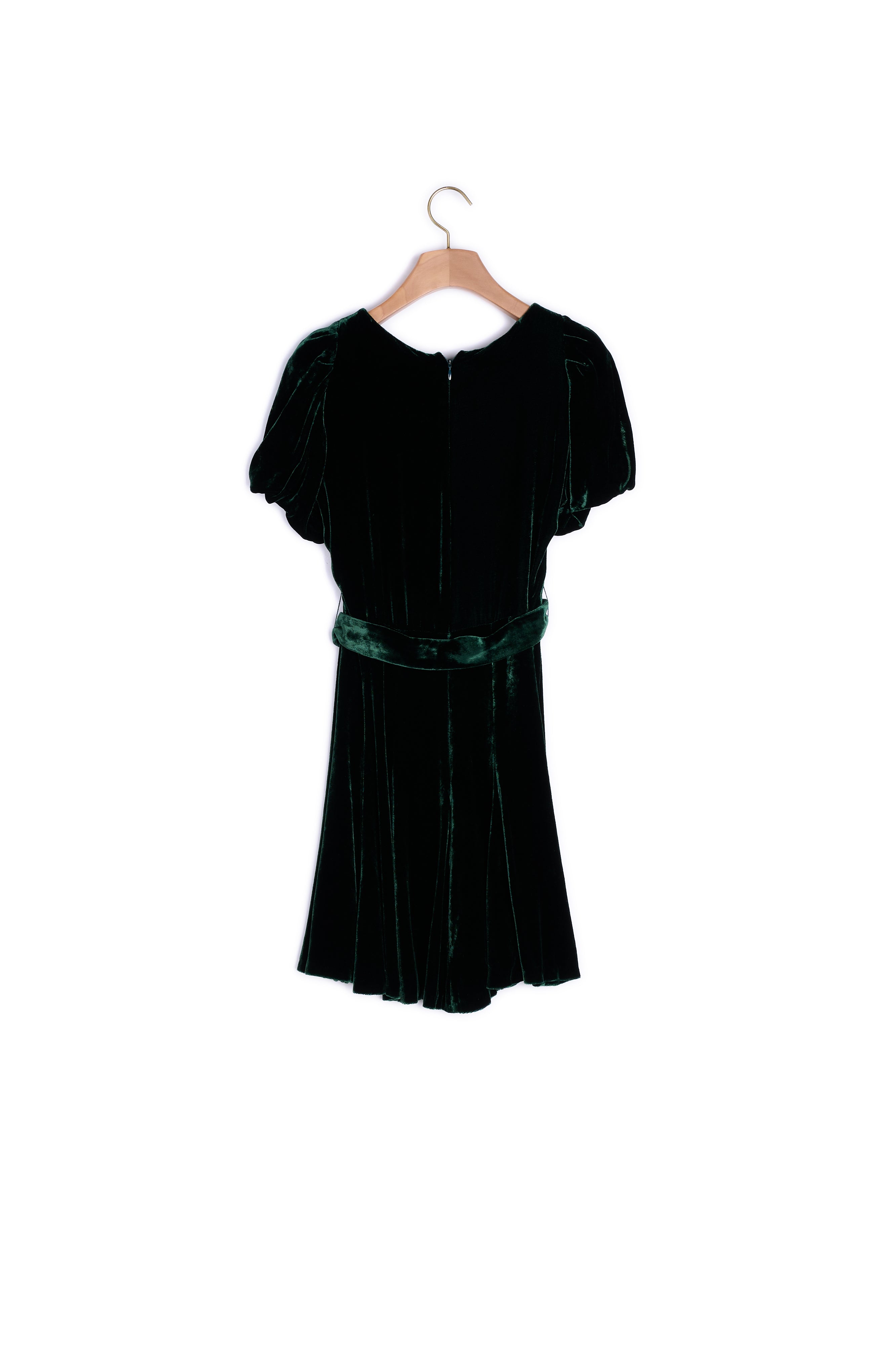 Robe en velours ceinturée Sandro seconde main