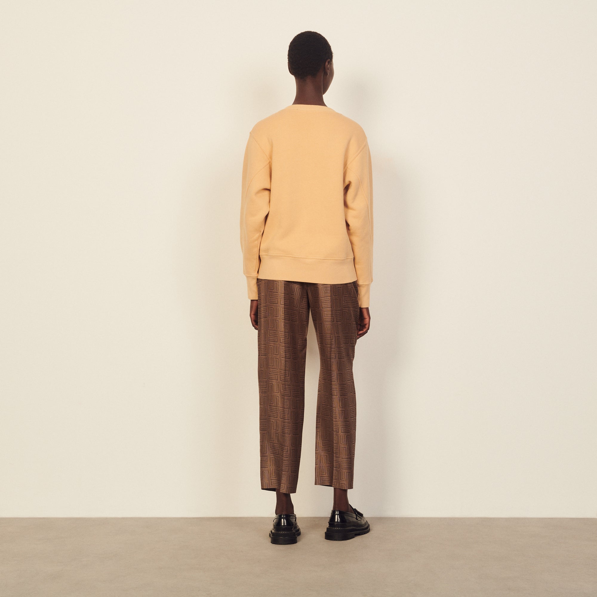 Sweat à message en coton biologique Sandro seconde main