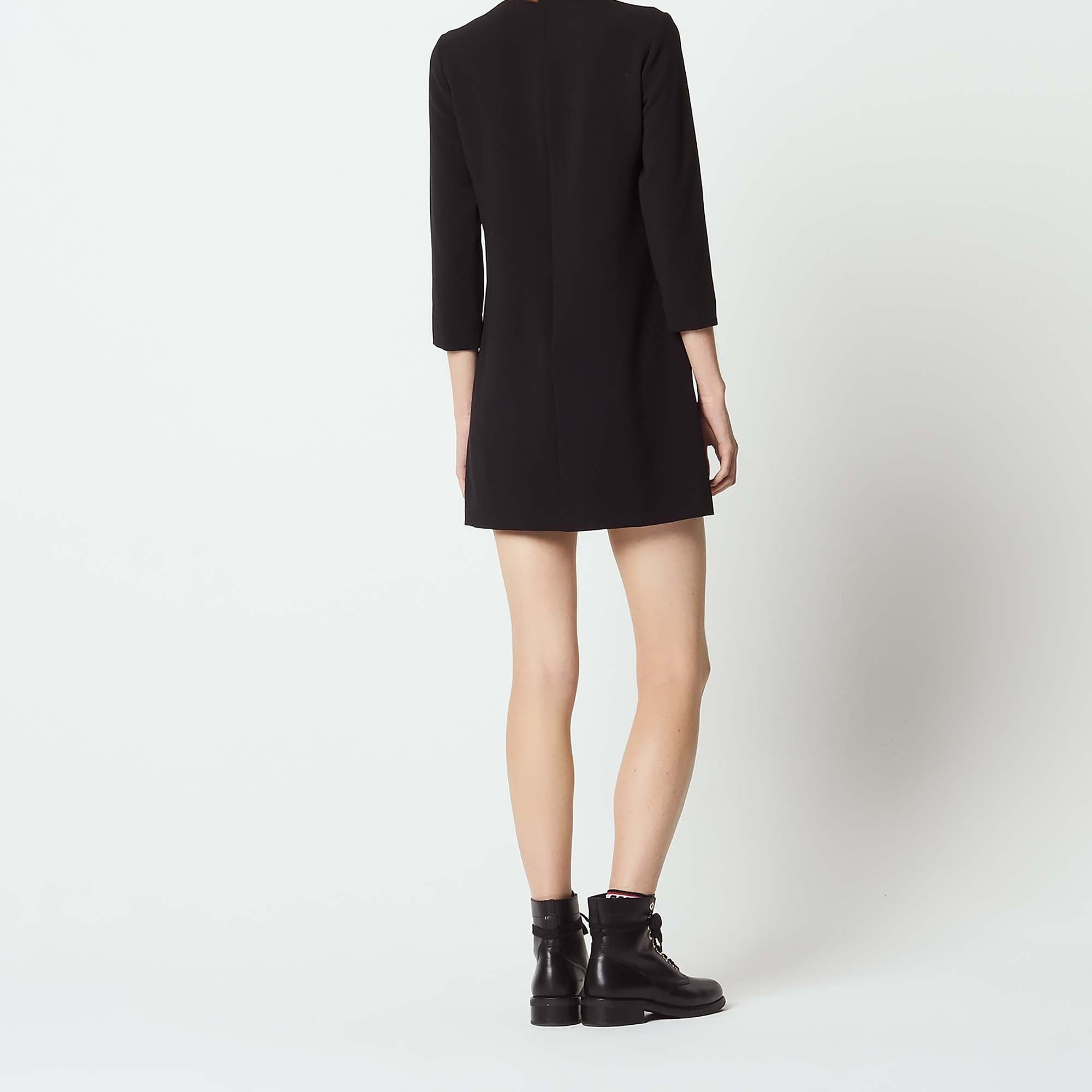 Robe à col chemise avec galon Sandro seconde main