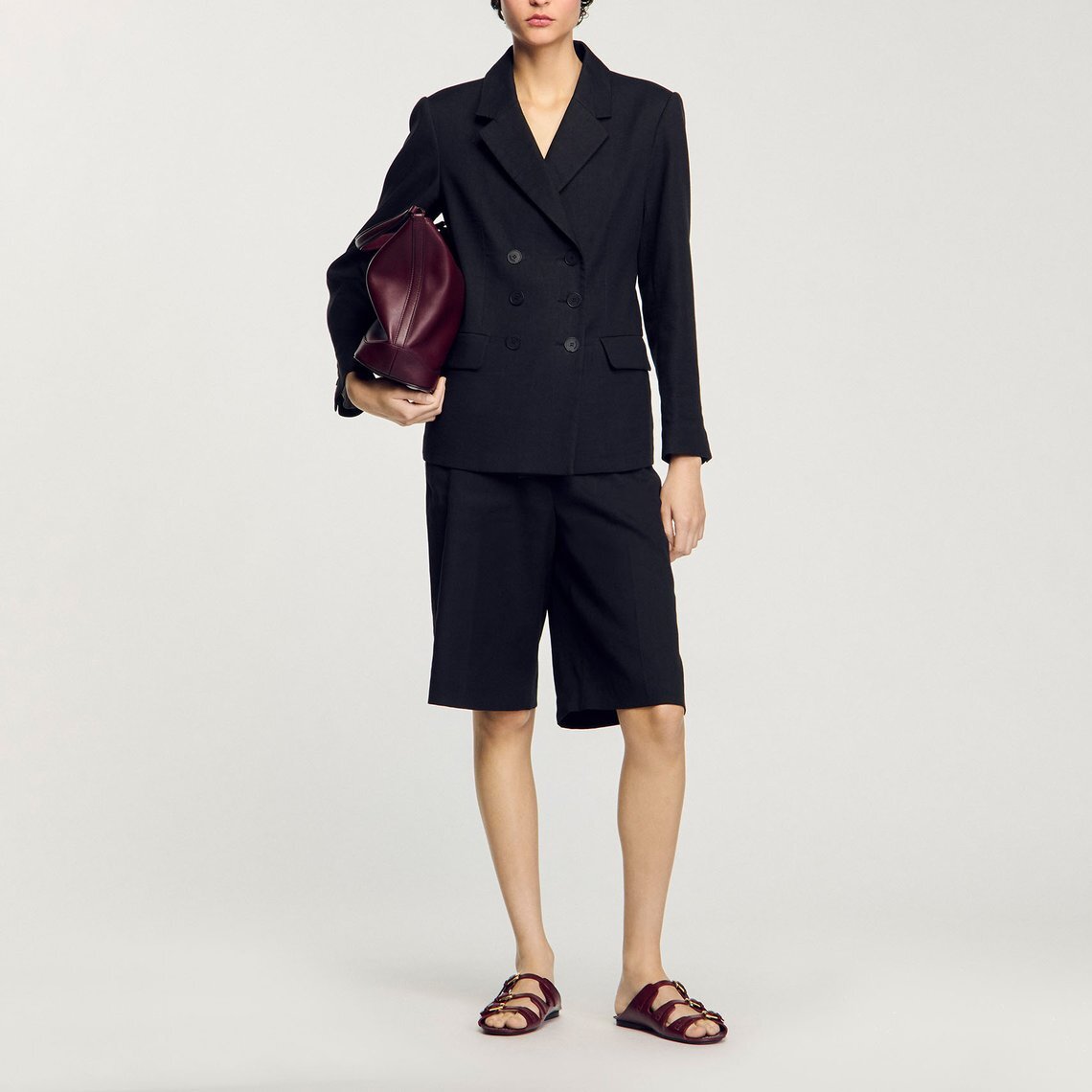 Veste de costume à boutonnage croisé Sandro seconde main